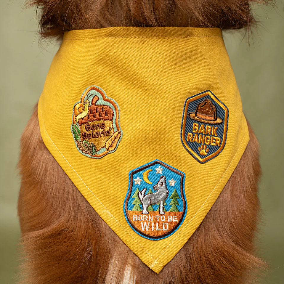 Cotton Adventure Dog Bandana | Adjustable & Customizable