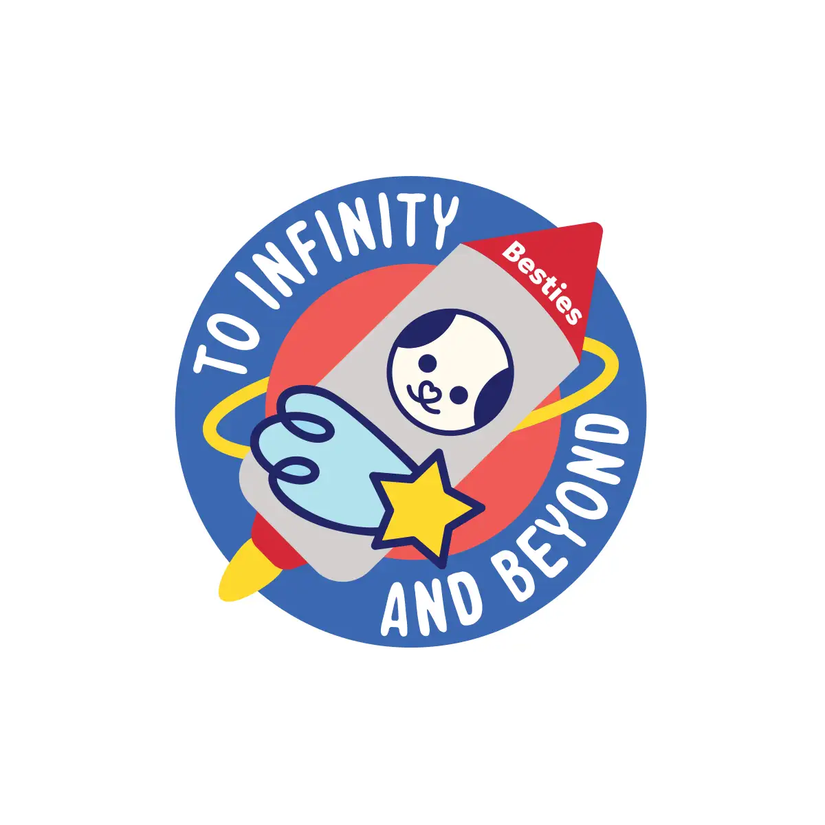 Astro Dog Sticker