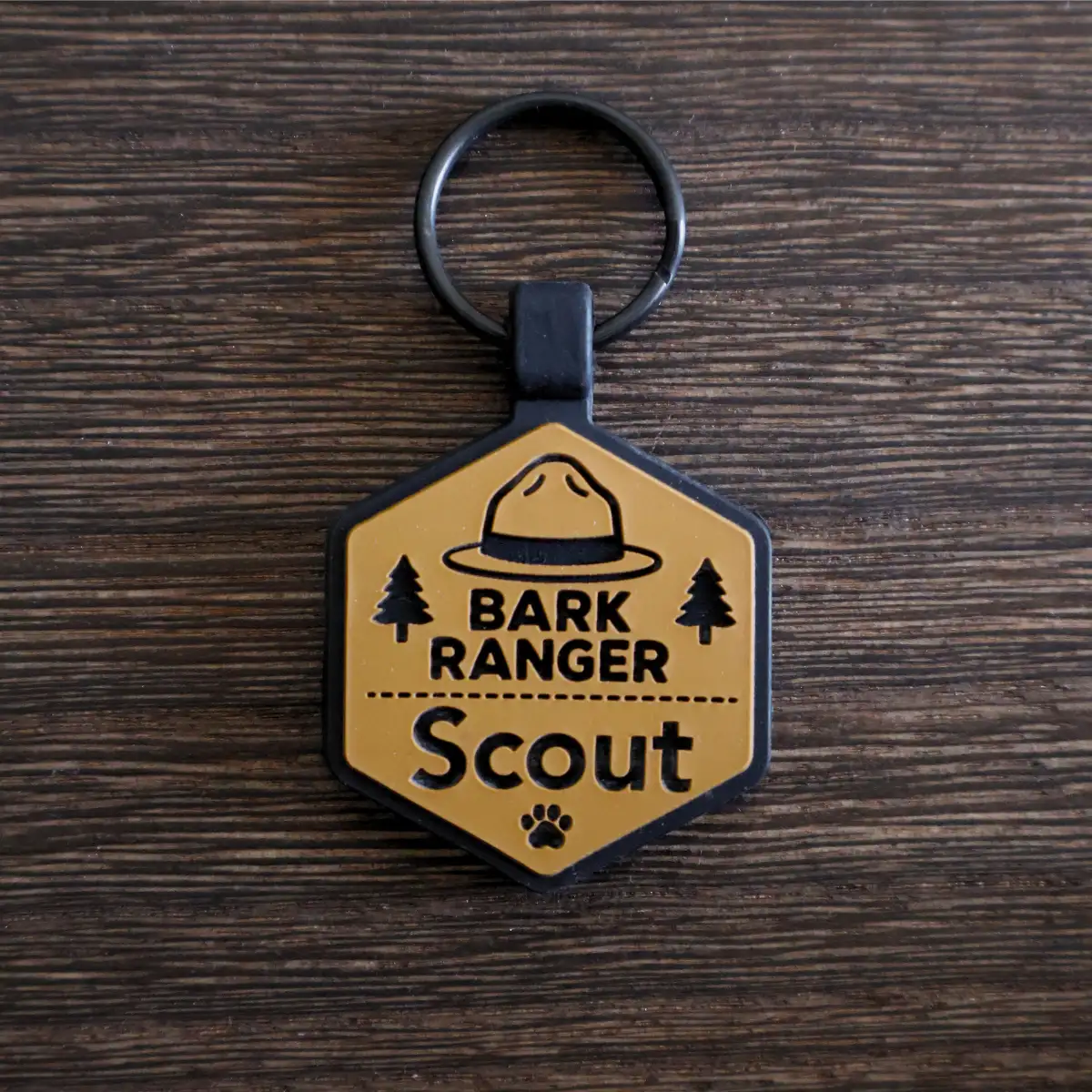 QR Code Bark Ranger Silicone ID Tag - Image 3