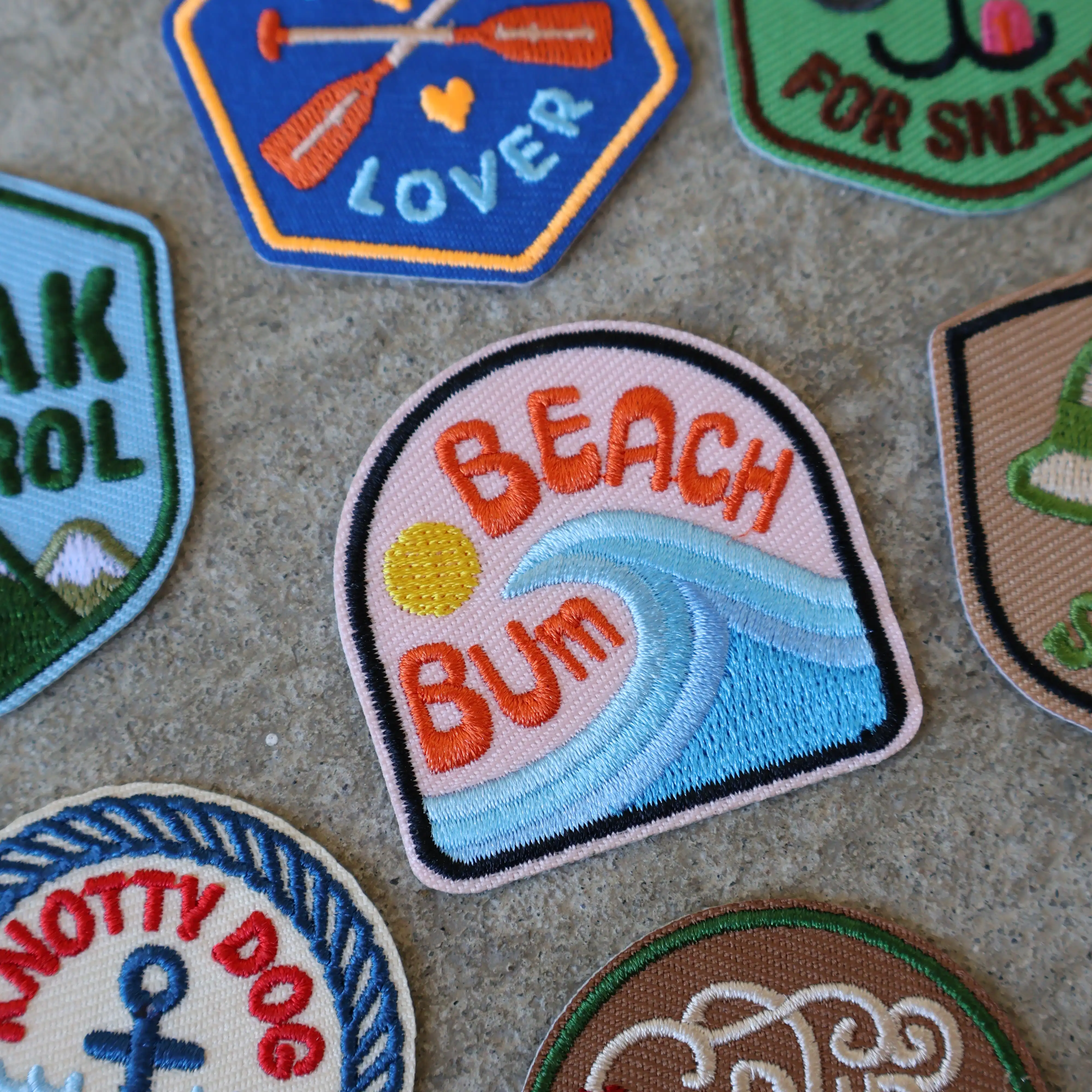Beach Bum | Velcro or Iron-On Patch for Pets - Image 2