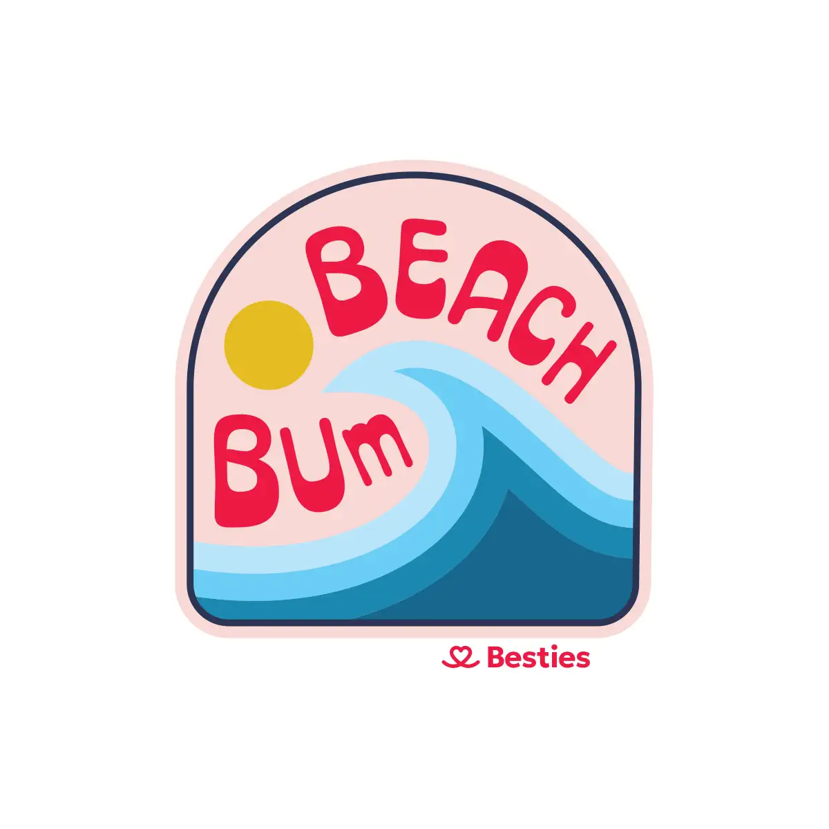 Beach Bum Sticker
