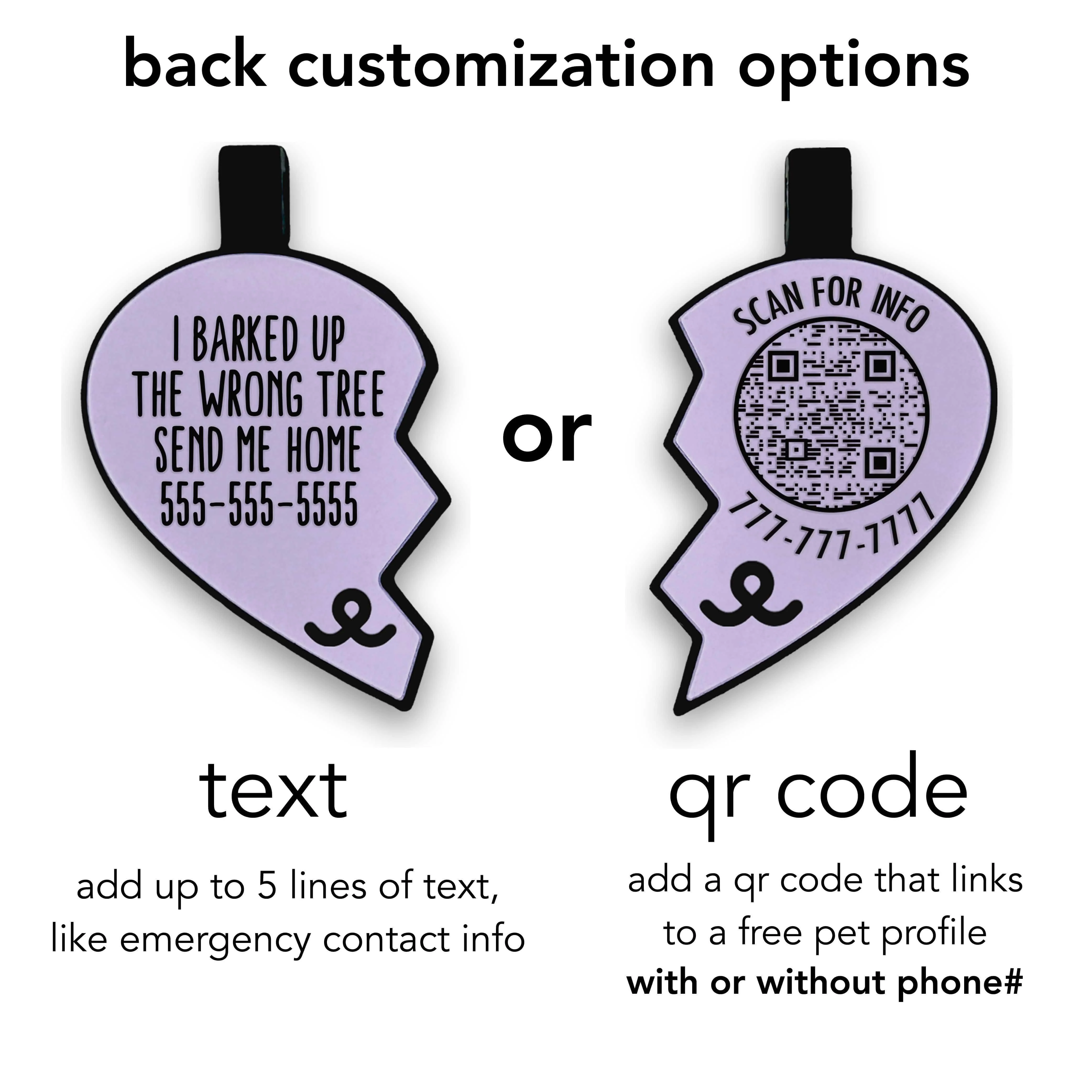 BFF Heart Silicone ID Tags - Image 3