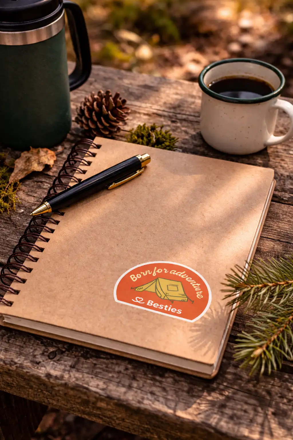 Born For Adventure Sticker - Image 3