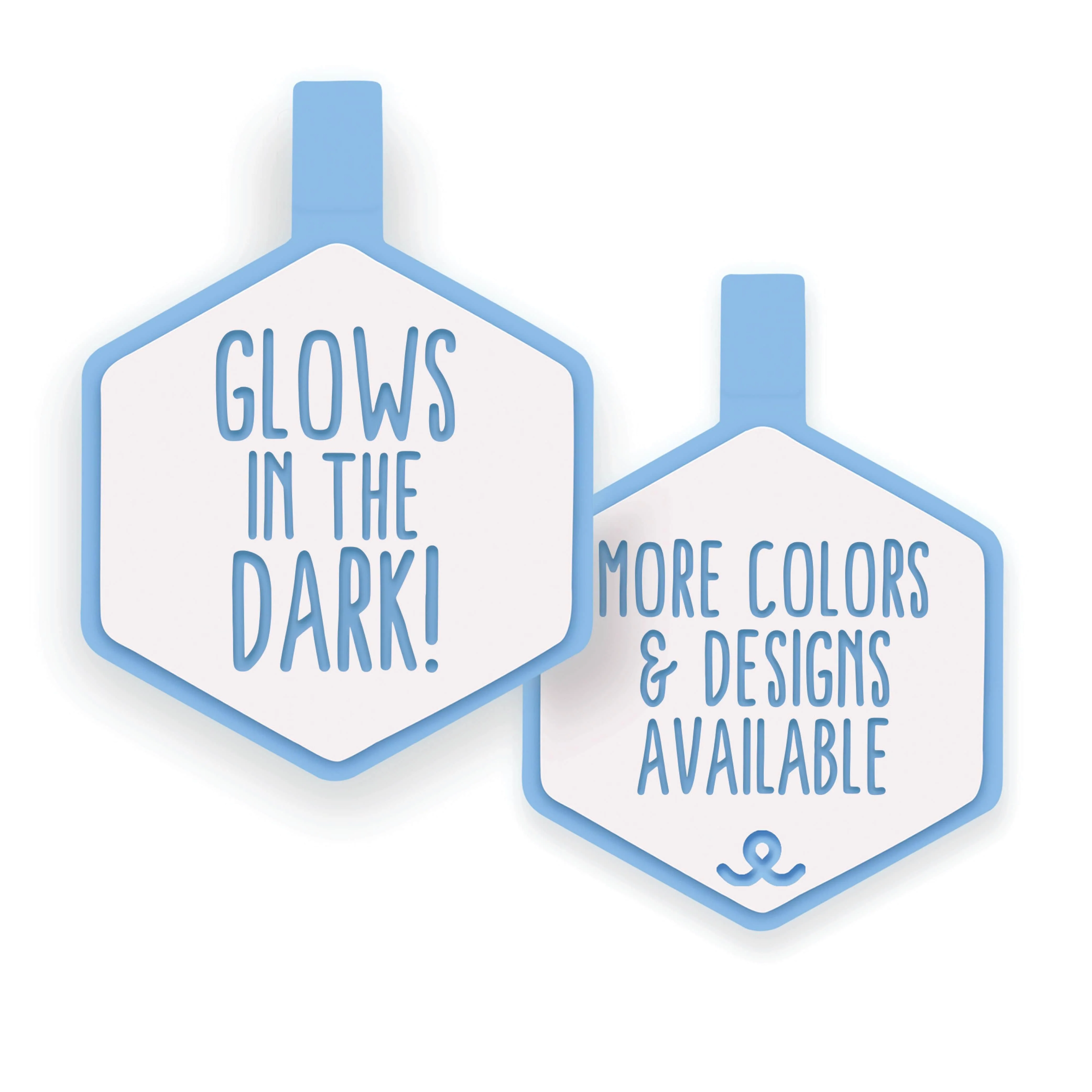 Glow in the Dark Silicone ID Tags