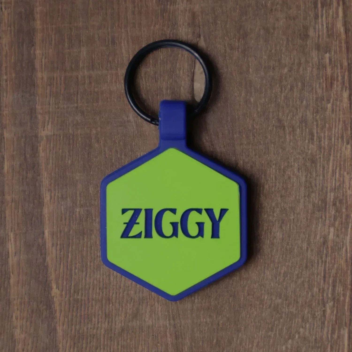 QR Code Green and Blue Silicone ID Tag - Image 3