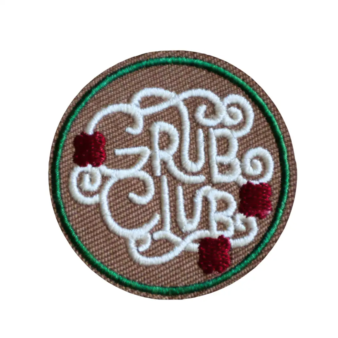 Grub Club  | Velcro or Iron-On Patch for Pets