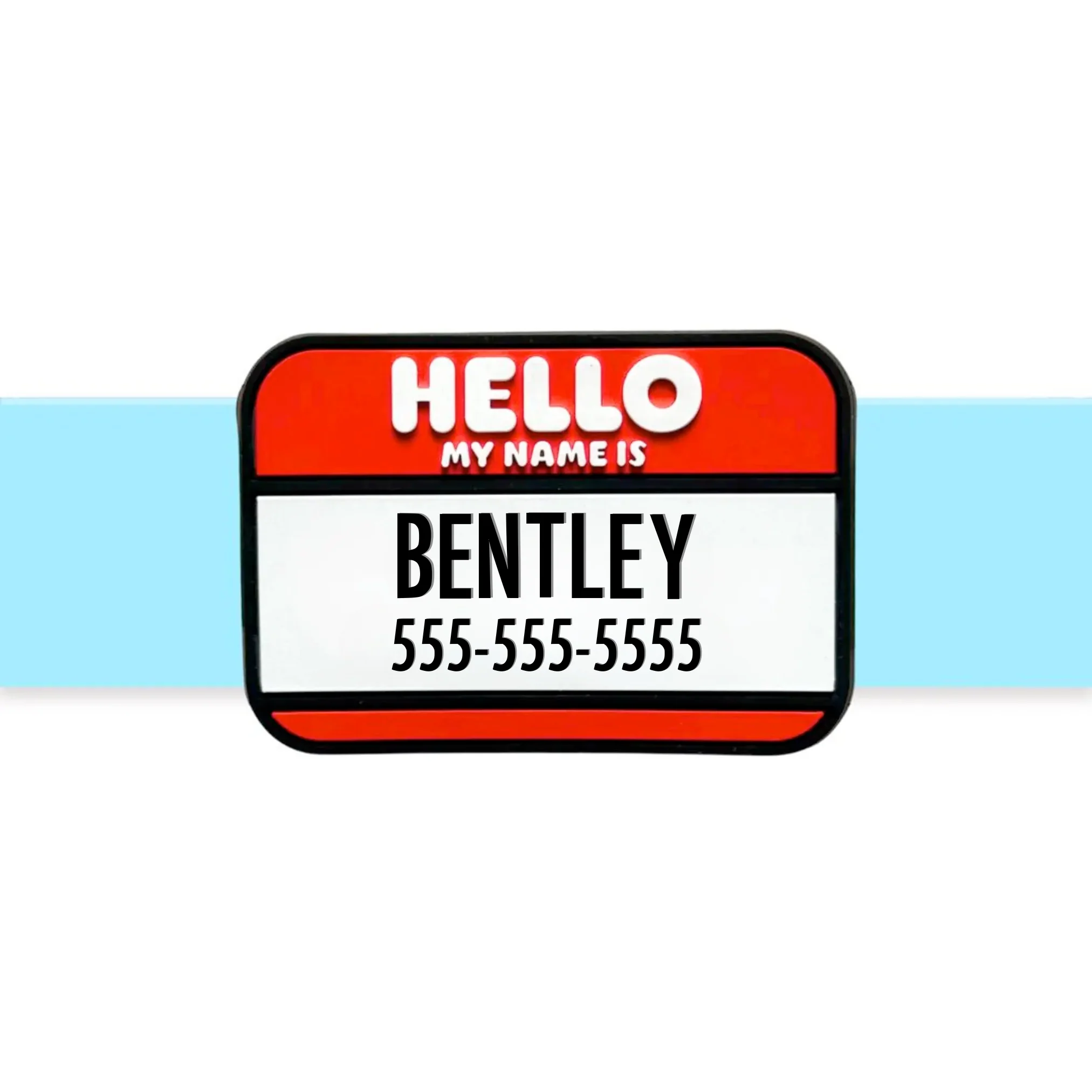 Hello My Name Is | Slide-On Silicone ID Tag