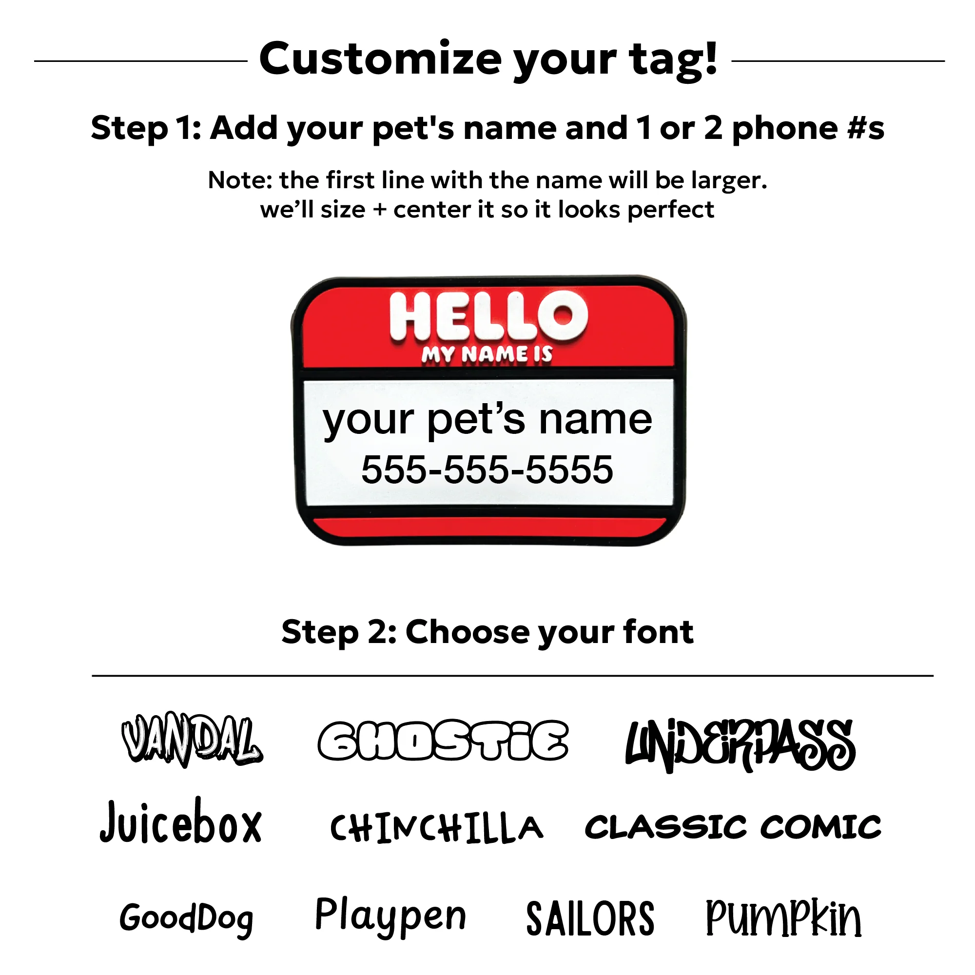 Hello My Name Is | Slide-On Silicone ID Tag - Image 3