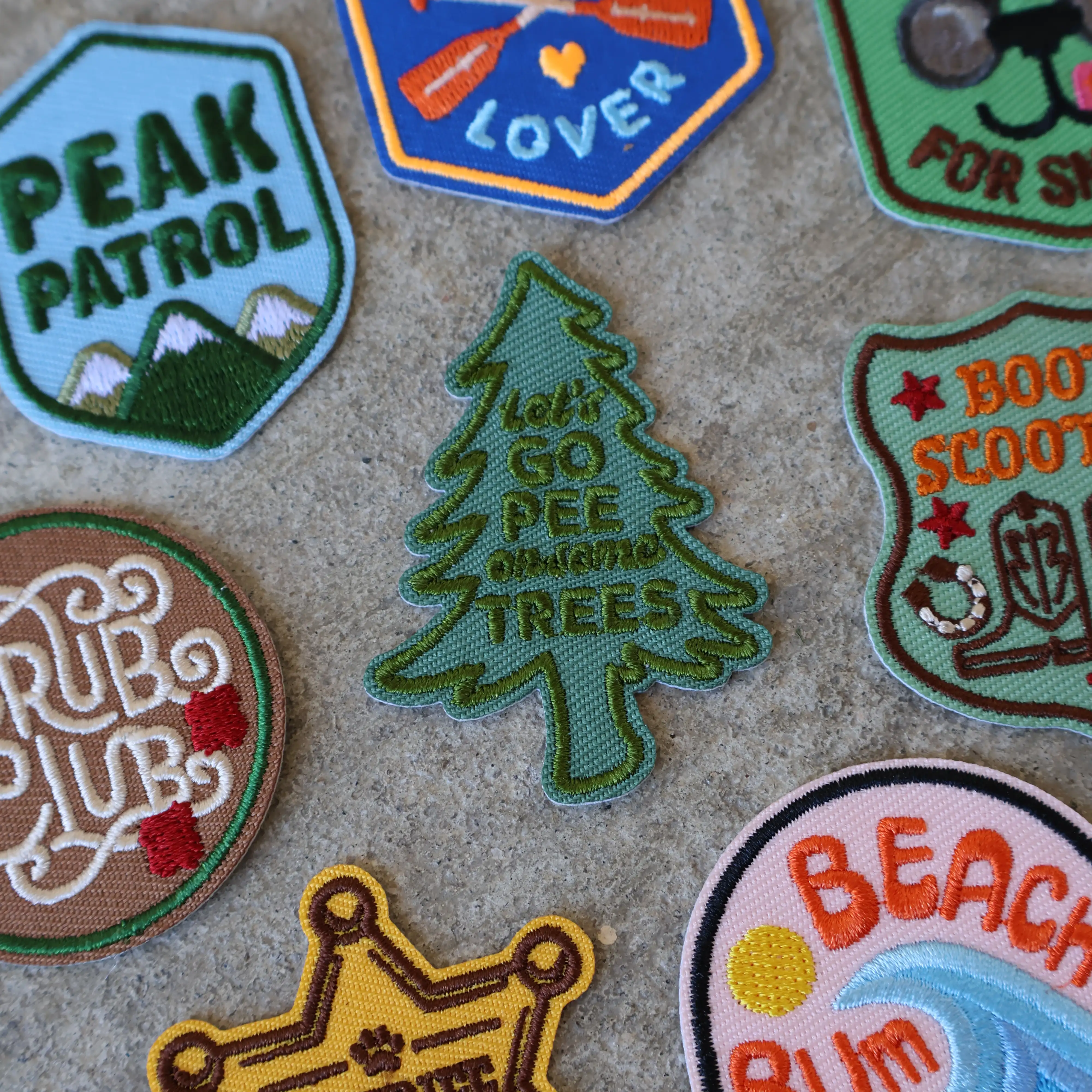 Let's Go Pee On Some Trees  | Velcro or Iron-On Patch for Pets - Image 2