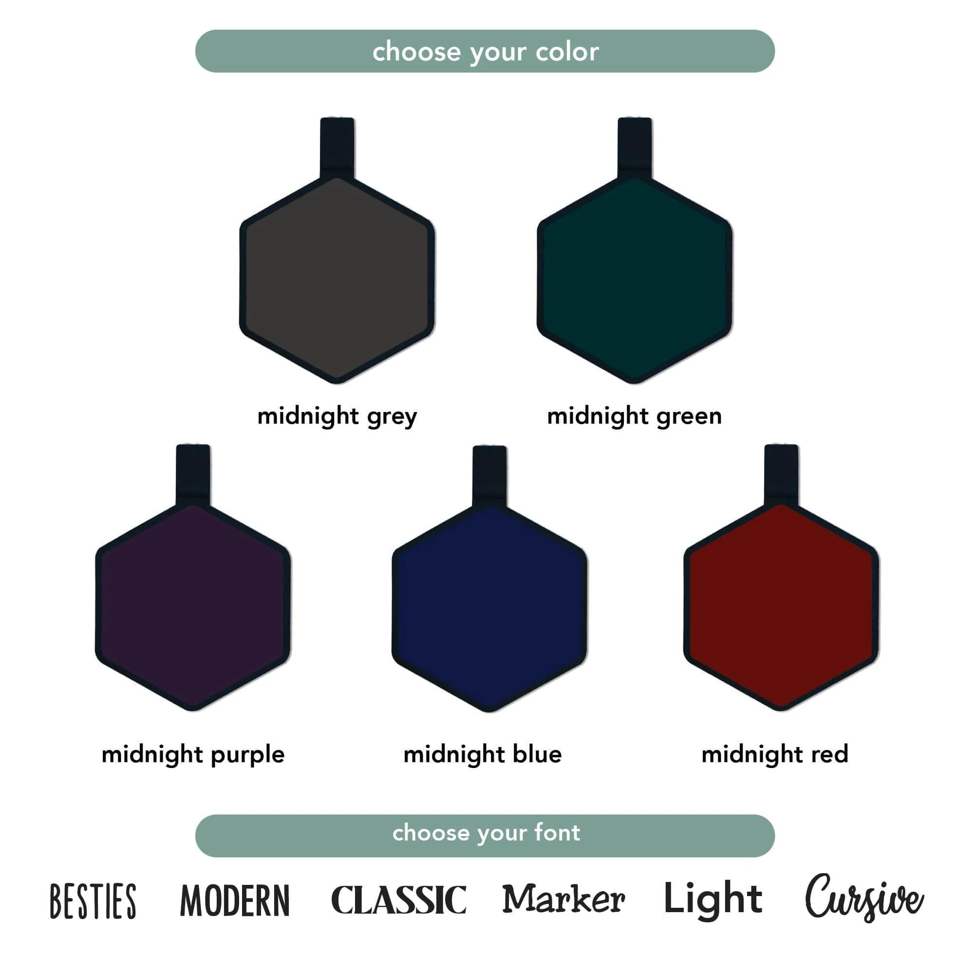 Midnight Collection Silicone Dog ID Tag - Image 5