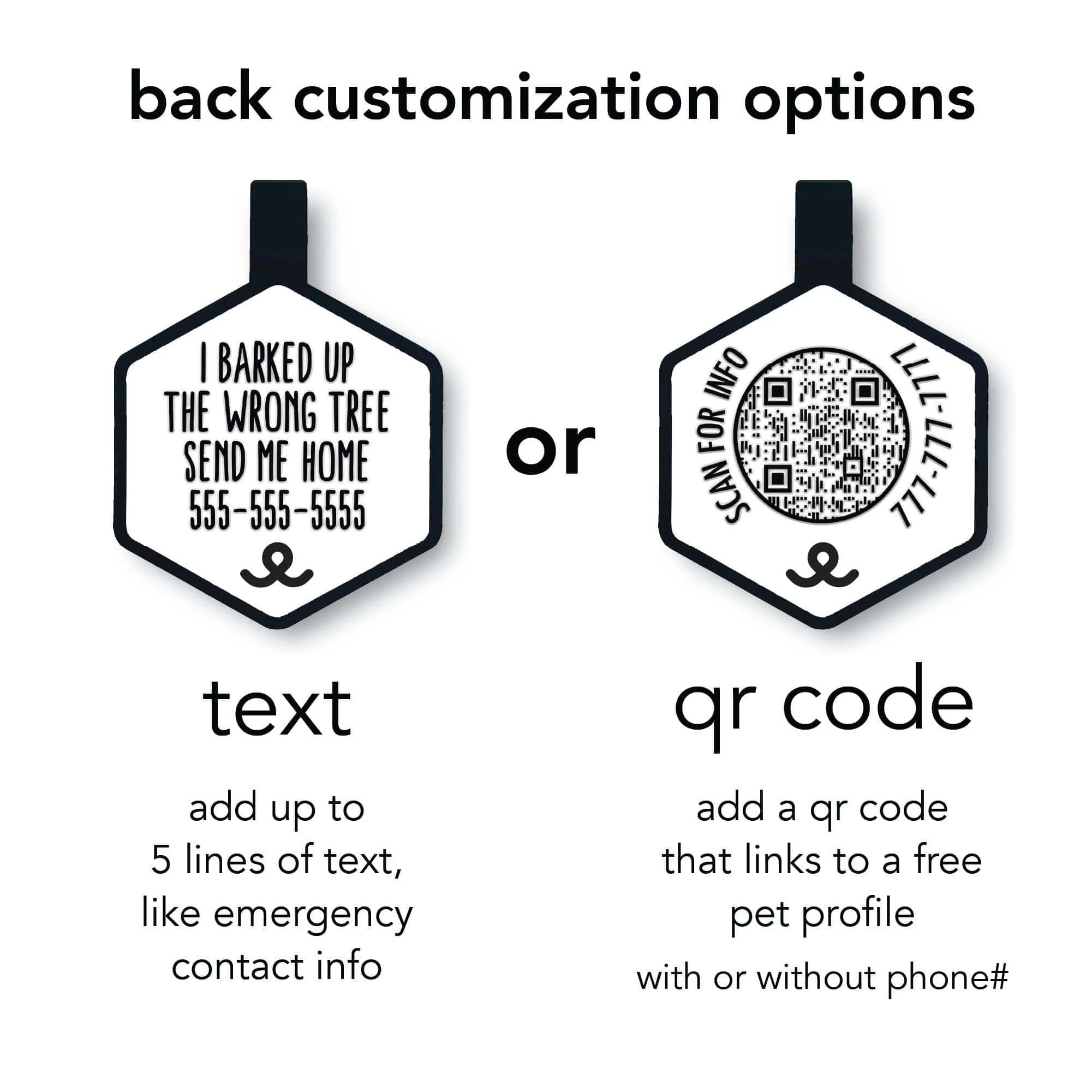 Midnight Collection Silicone Dog ID Tag - Image 6