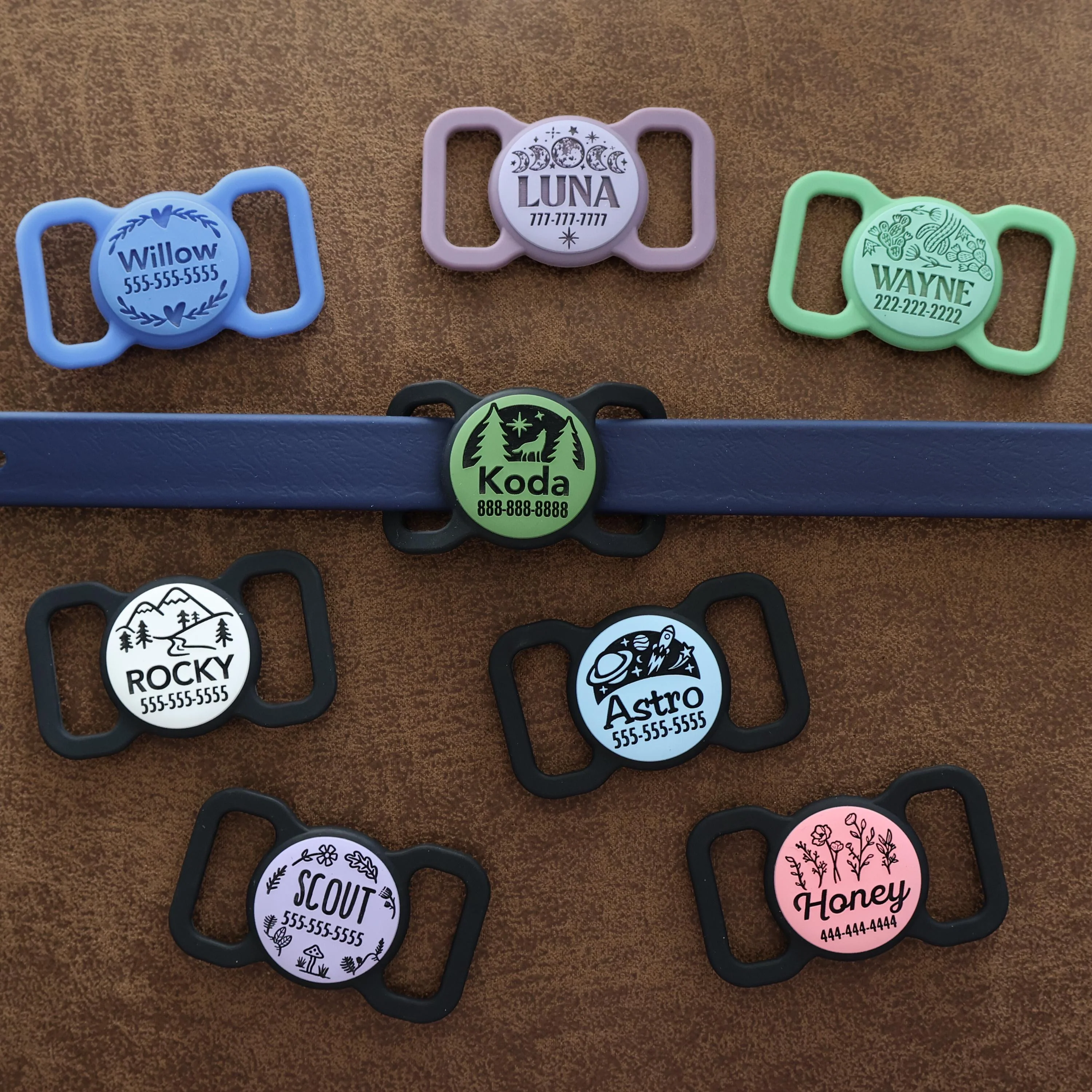 Slim Slide-On Silicone Pet ID Tag | St. Patrick's Day - Image 4