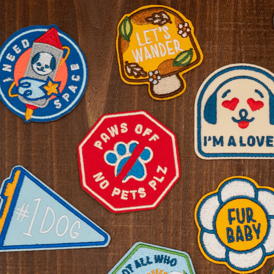 Paws Off, No Pets Plz | Velcro or Iron-On Patches For Pets - Image 4