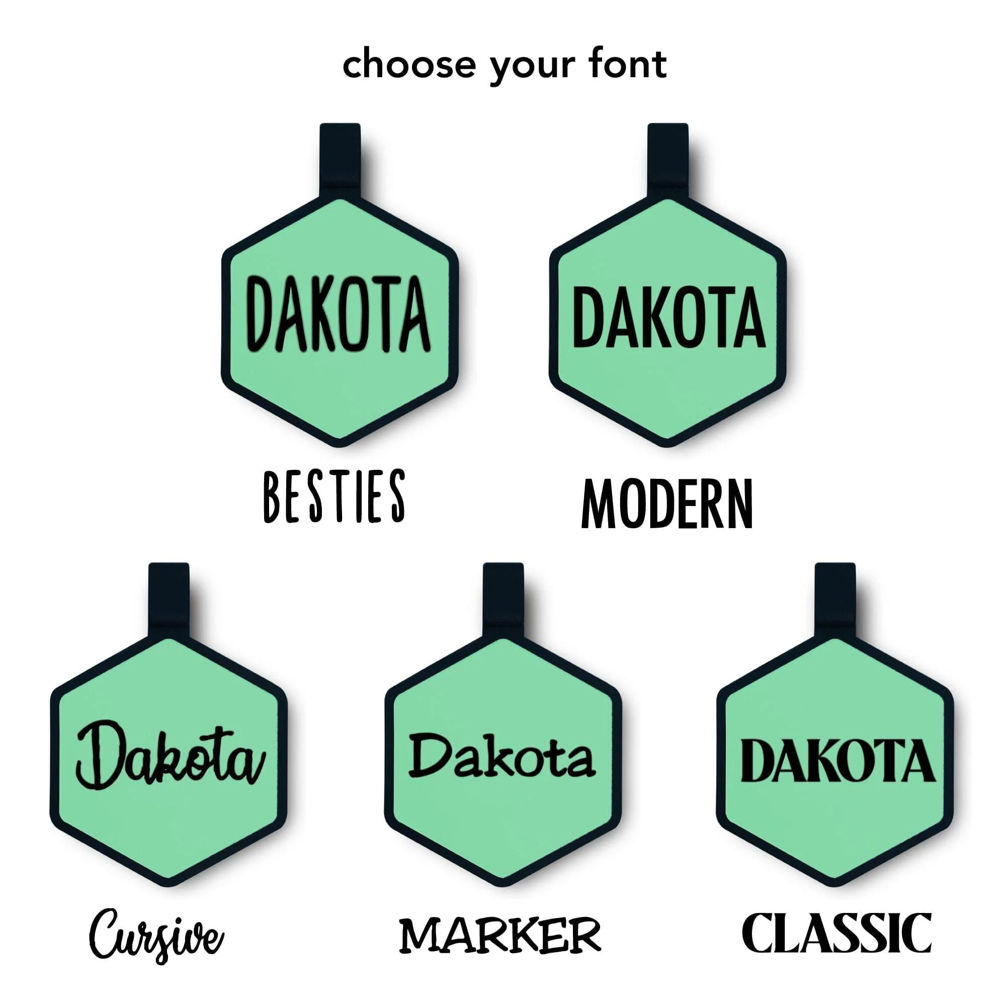 QR Code Aqua Silicone ID Tag - Image 2