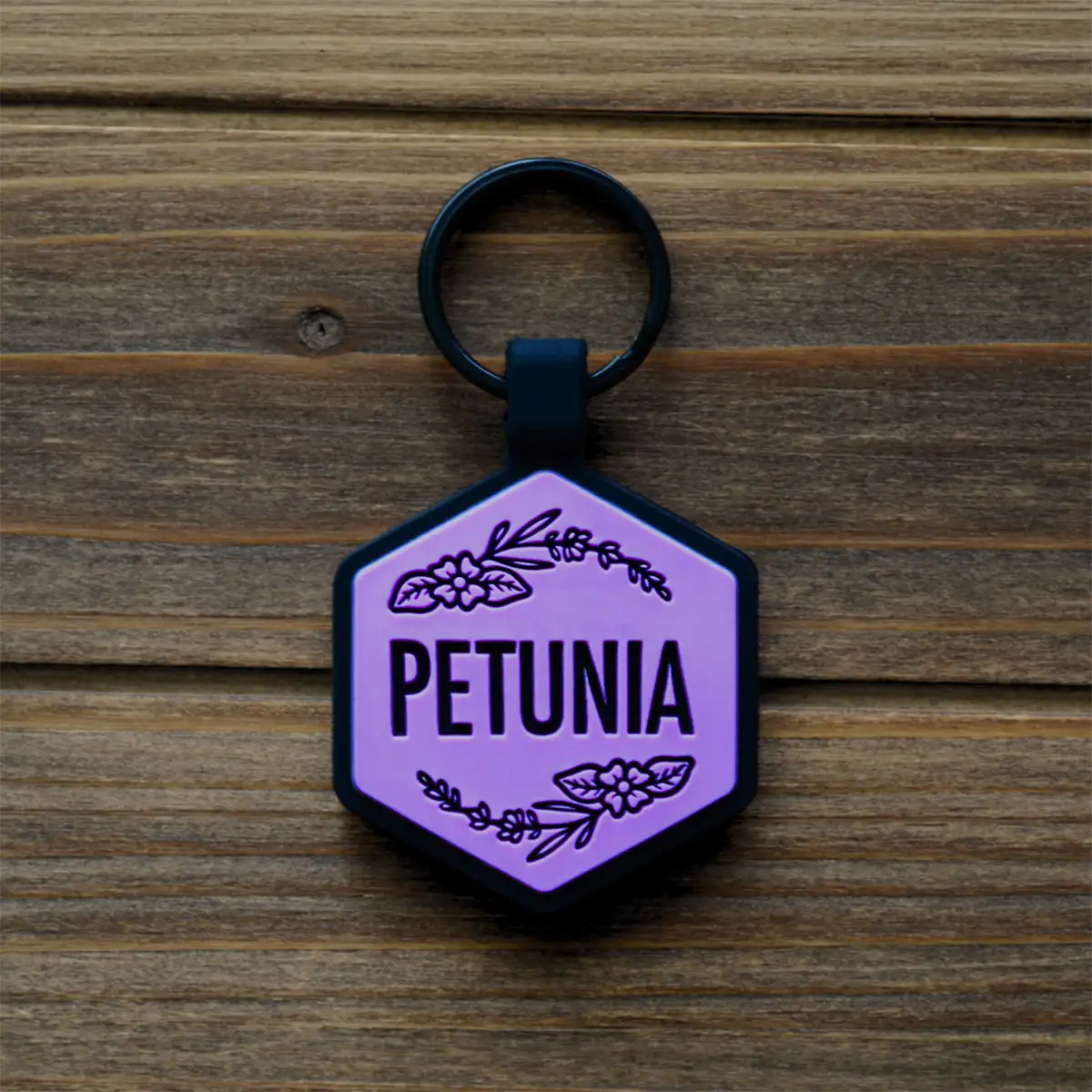 QR Code Blossom Silicone ID Tag - Image 3
