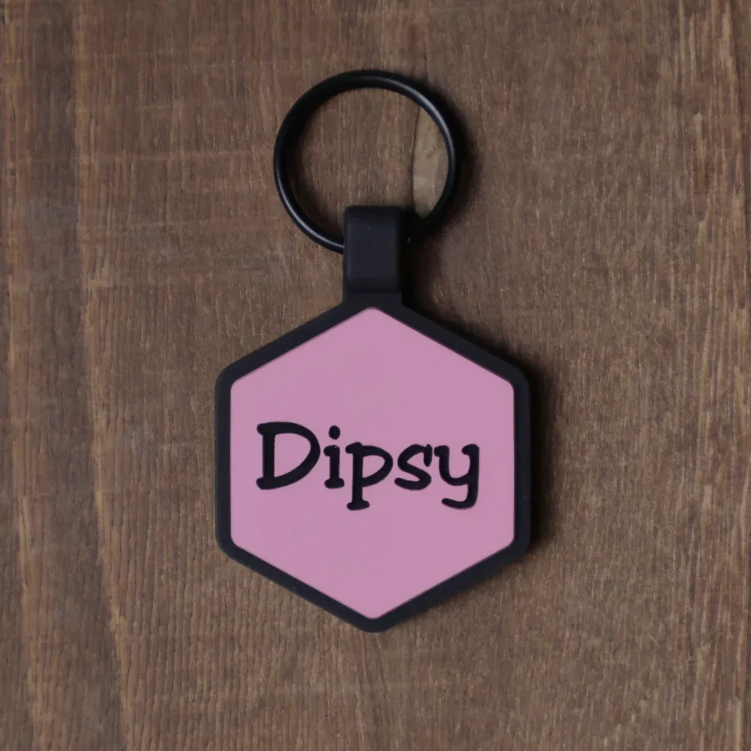 QR Code Blush Silicone ID Tag - Image 3