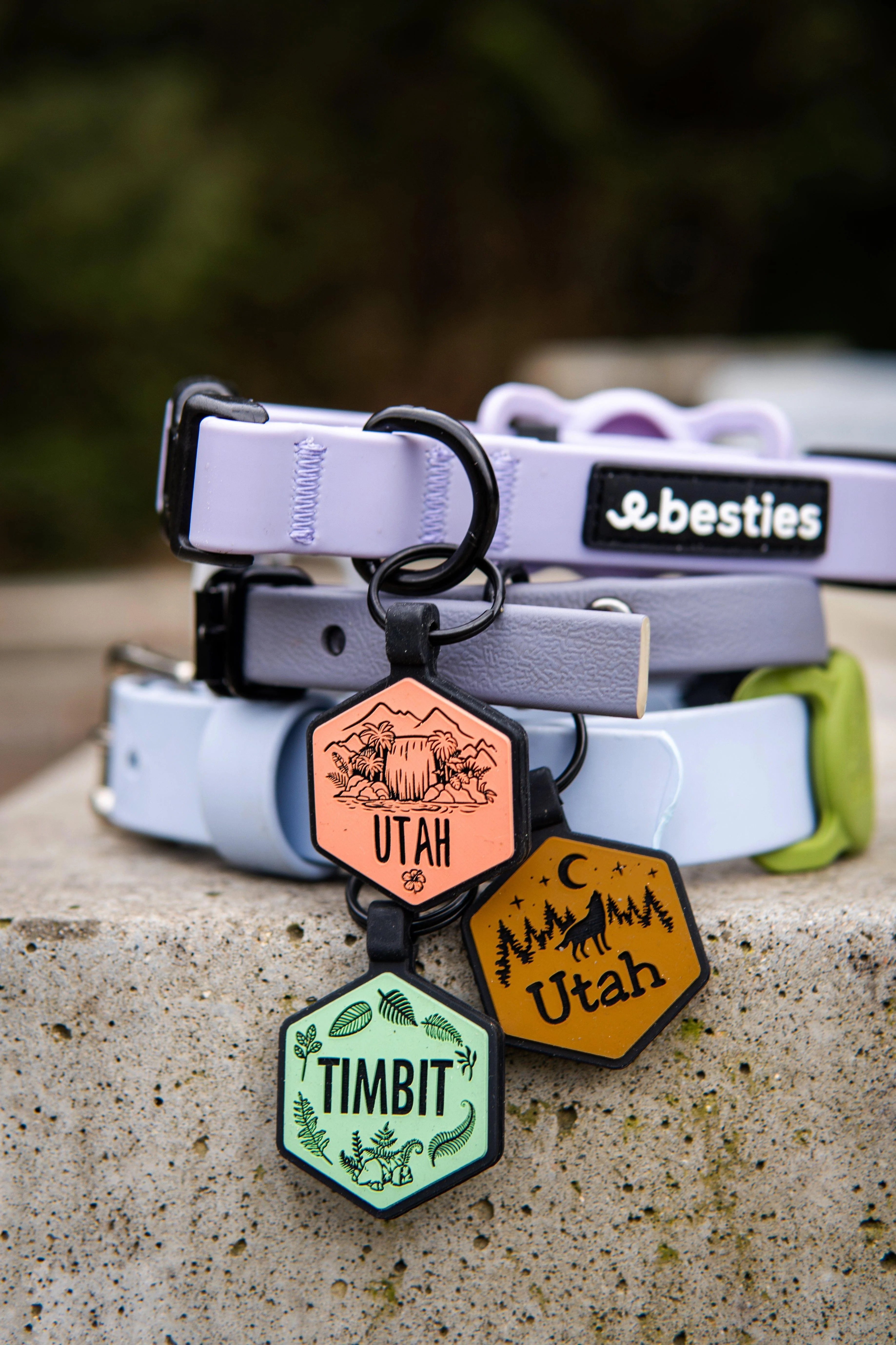 QR Code Camel Brown Silicone ID Tag - Image 5