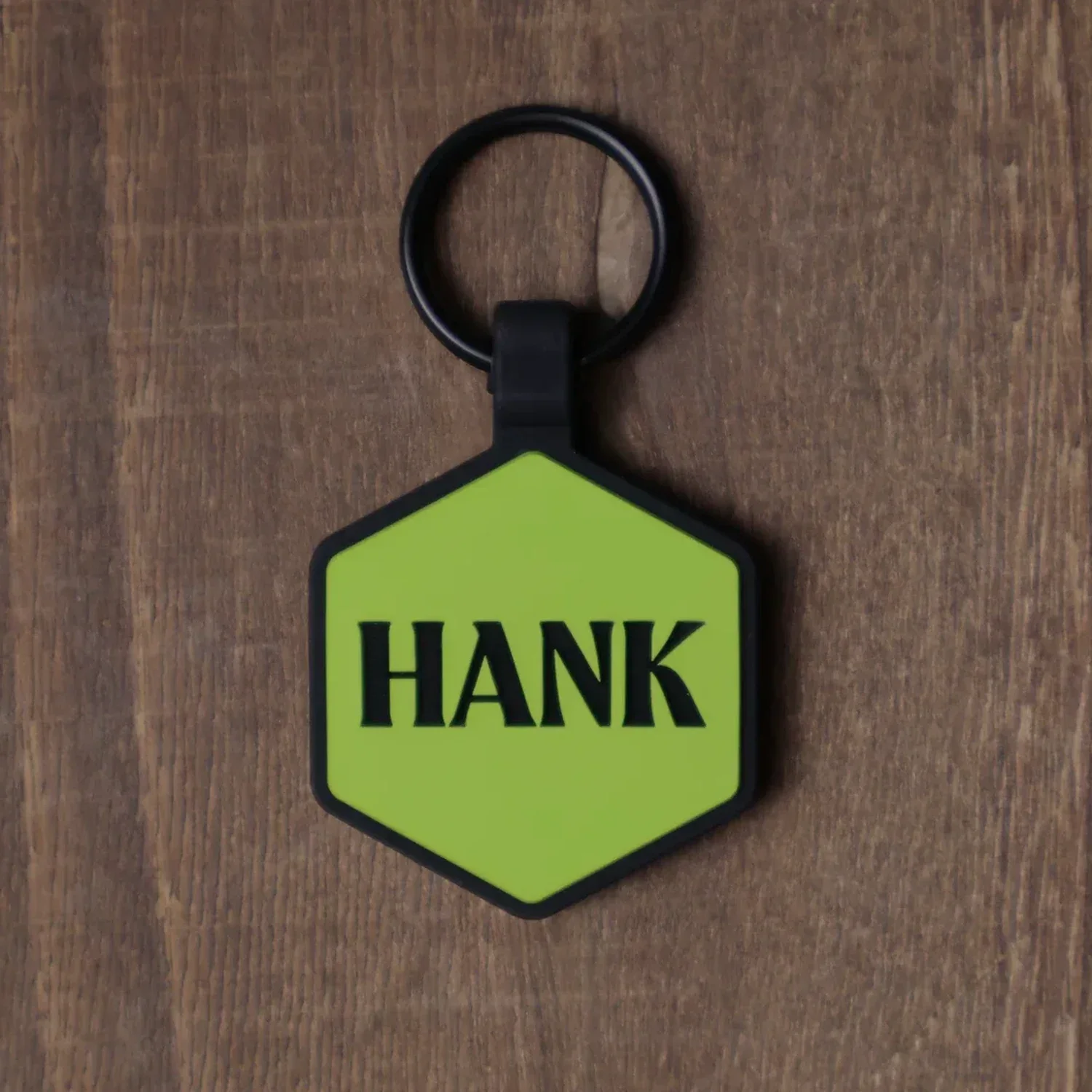QR Code Chartreuse Silicone ID Tag - Image 3