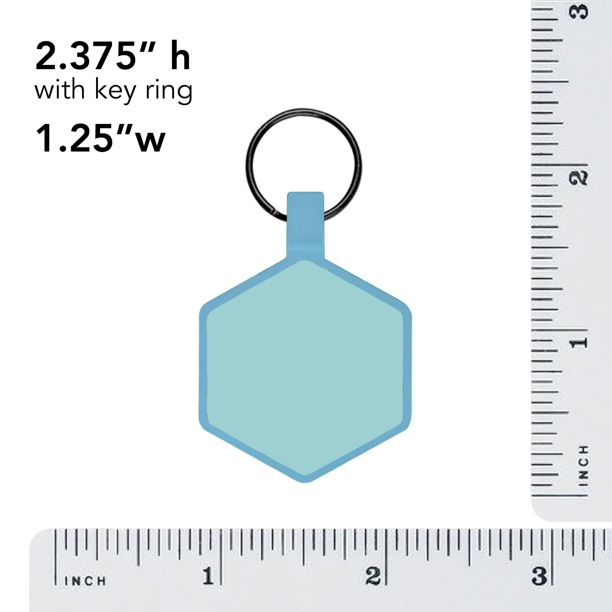 QR Code Electric Blue Silicone ID Tag - Image 6