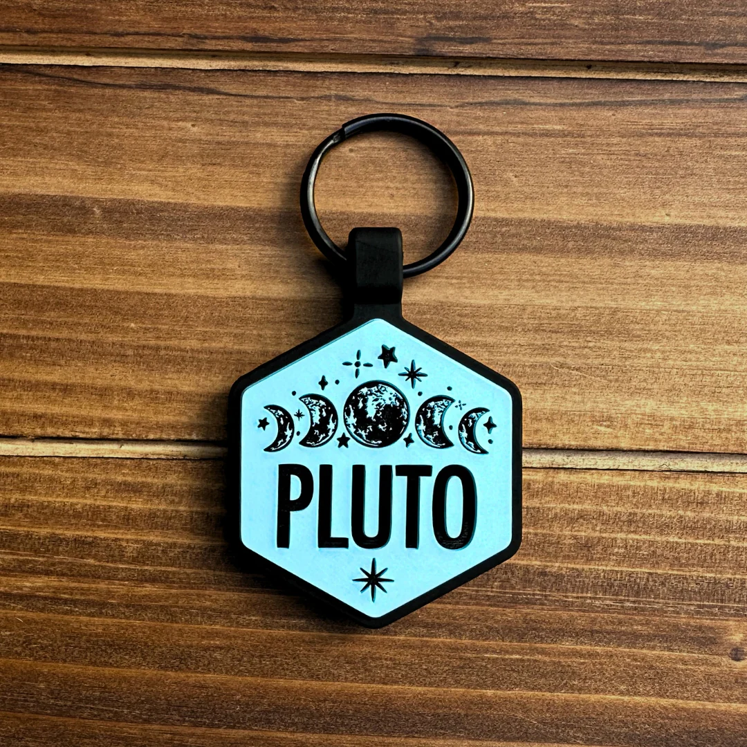 QR Code Moonstruck  Silicone ID Tag - Image 3
