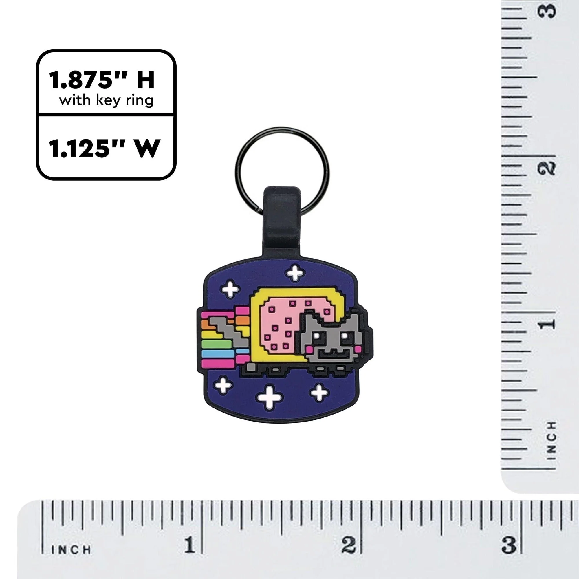 QR Code Nyan Cat Silicone Cat ID Tag - Image 5