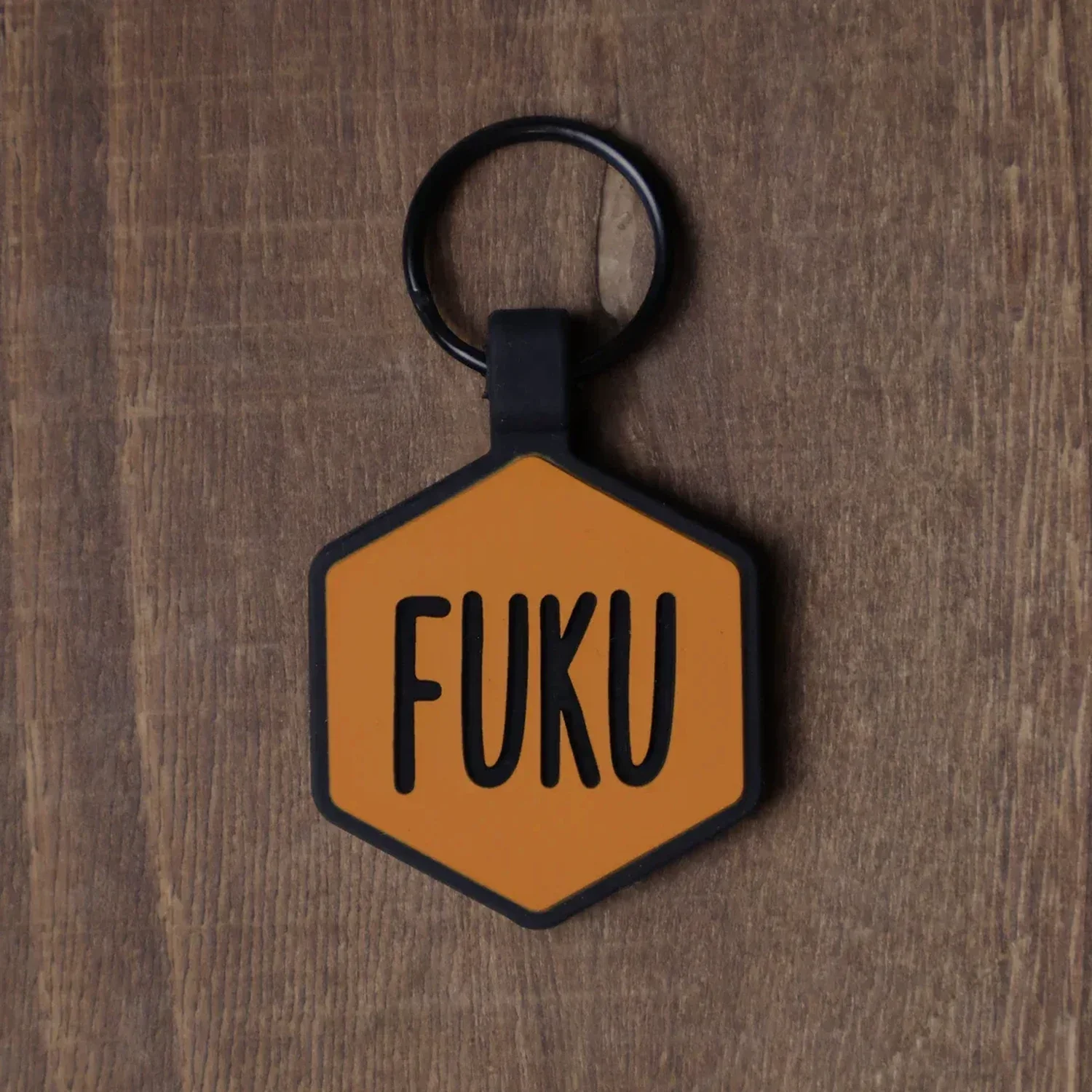 QR Code Orange Silicone ID Tag - Image 3