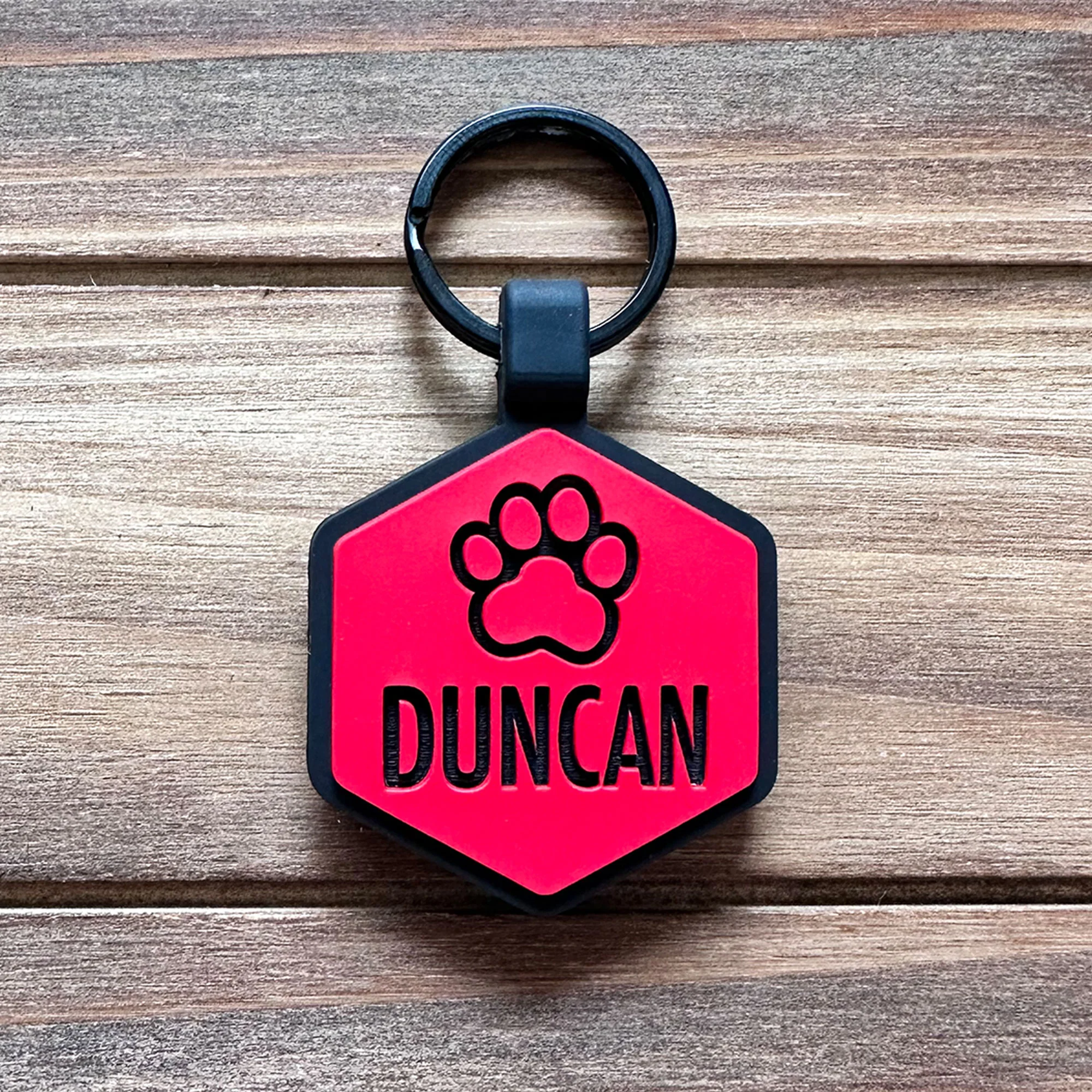 QR Code Paw Silicone ID Tag - Image 3