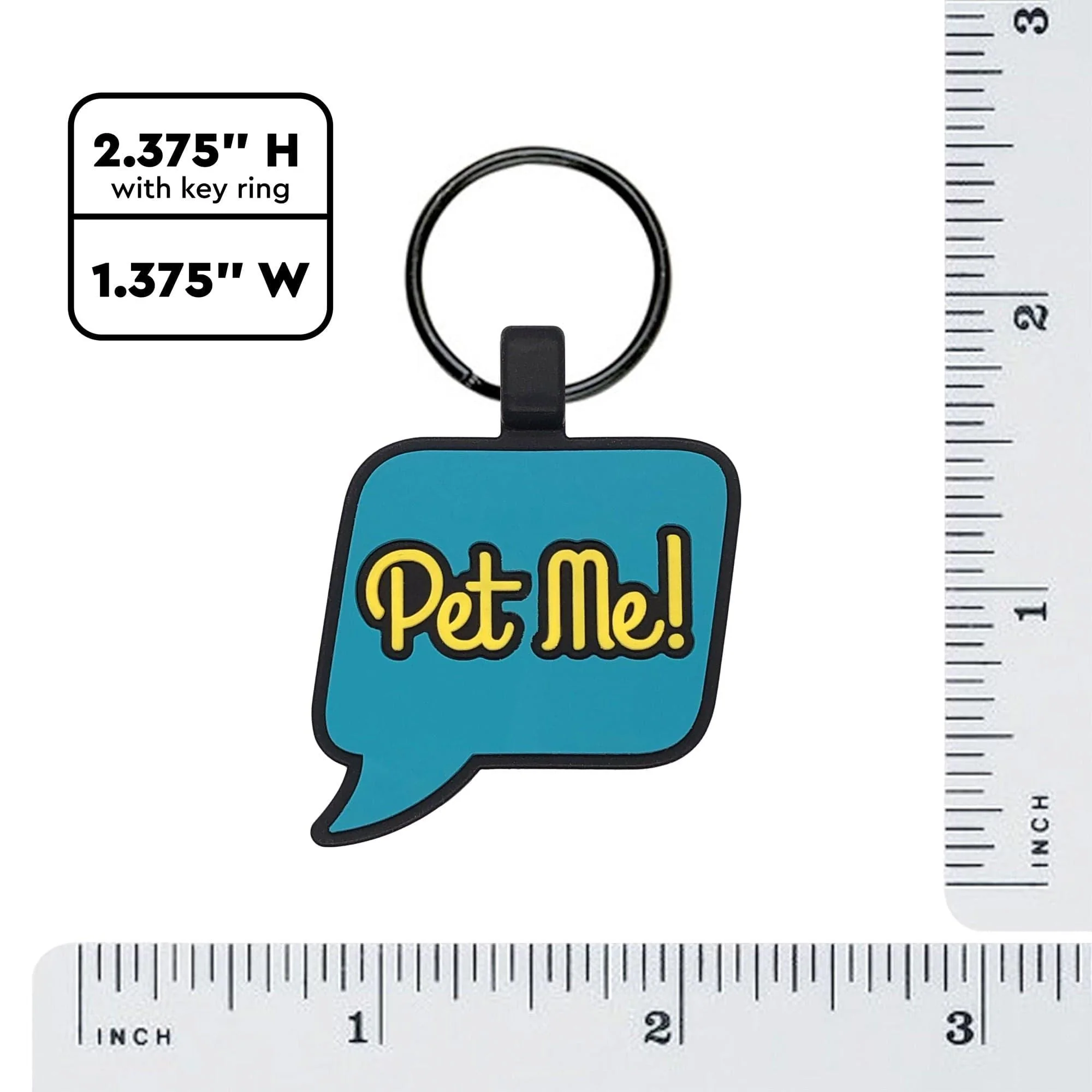 QR Code "Pet Me!" Silicone ID Tag - Image 5
