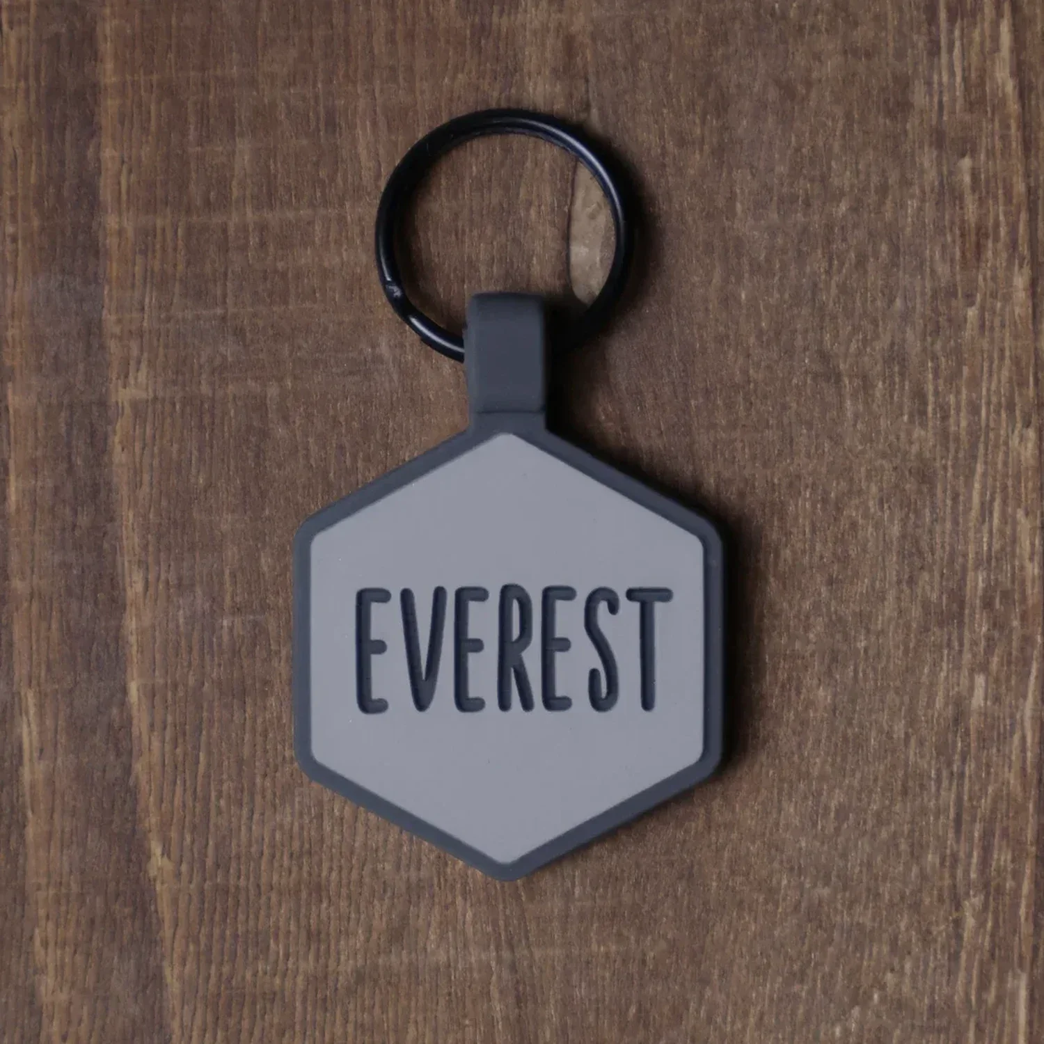 QR Code Slate Grey Silicone ID Tag - Image 3