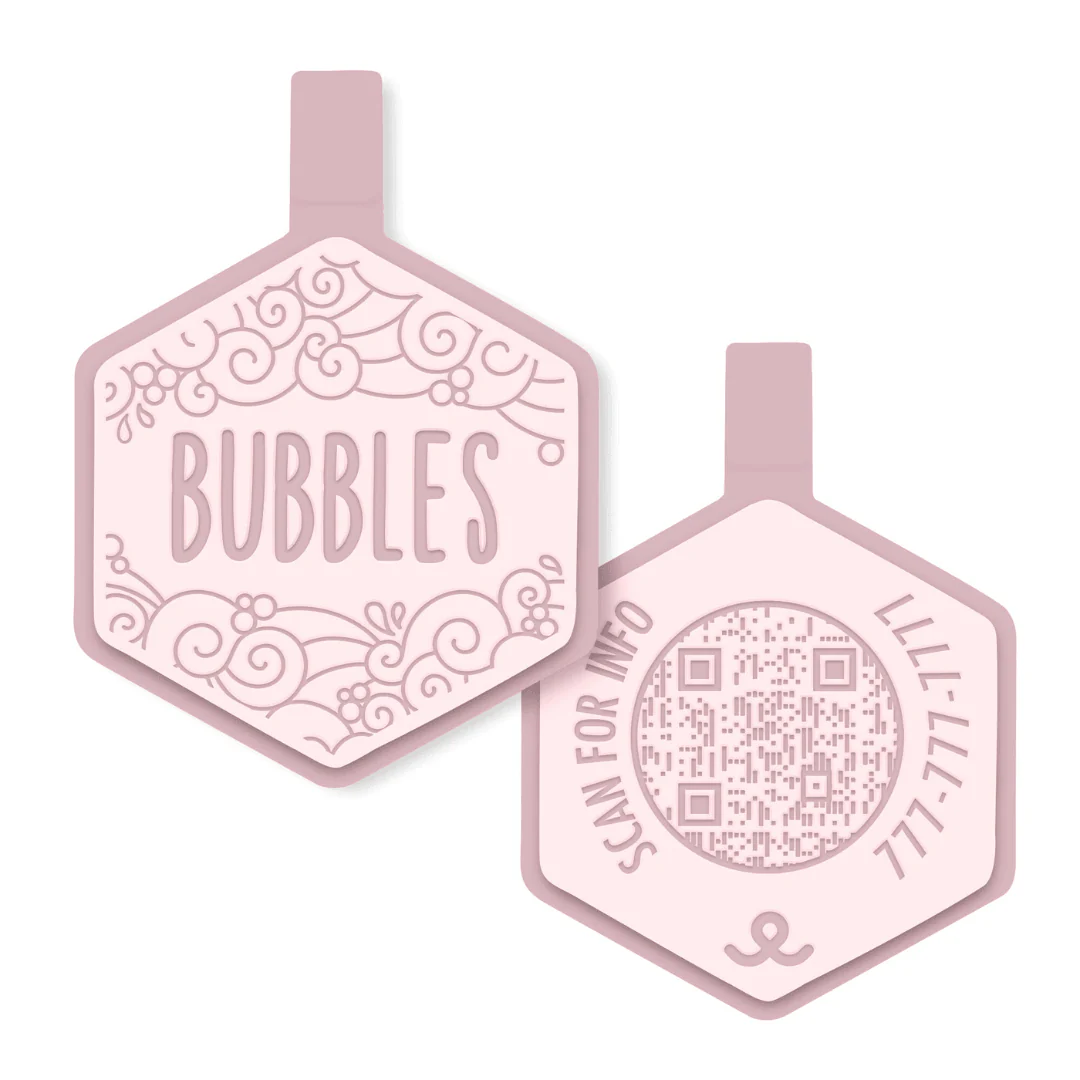QR Code Splish Splash Silicone ID Tag