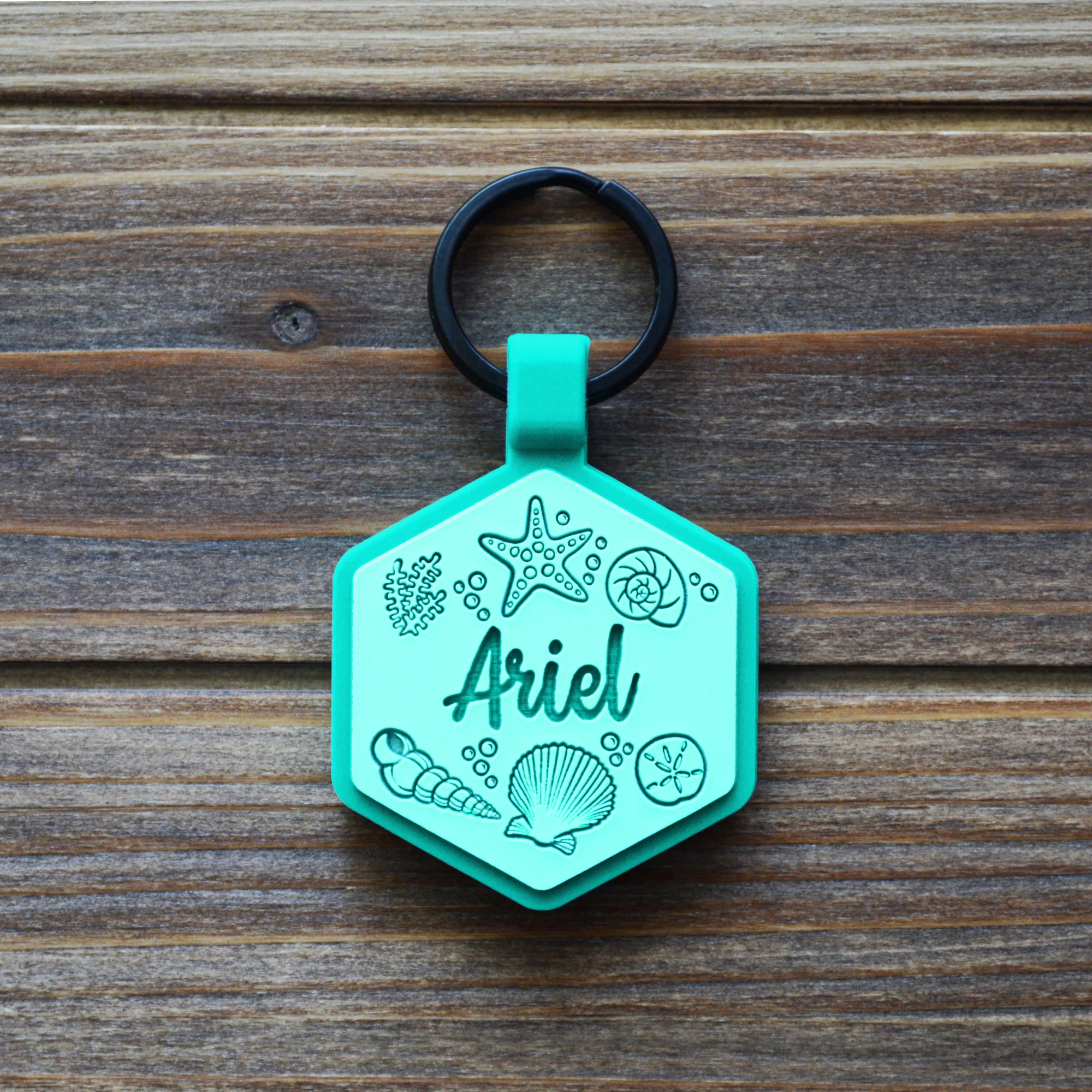 QR Code Under The Sea Silicone ID Tag - Image 3