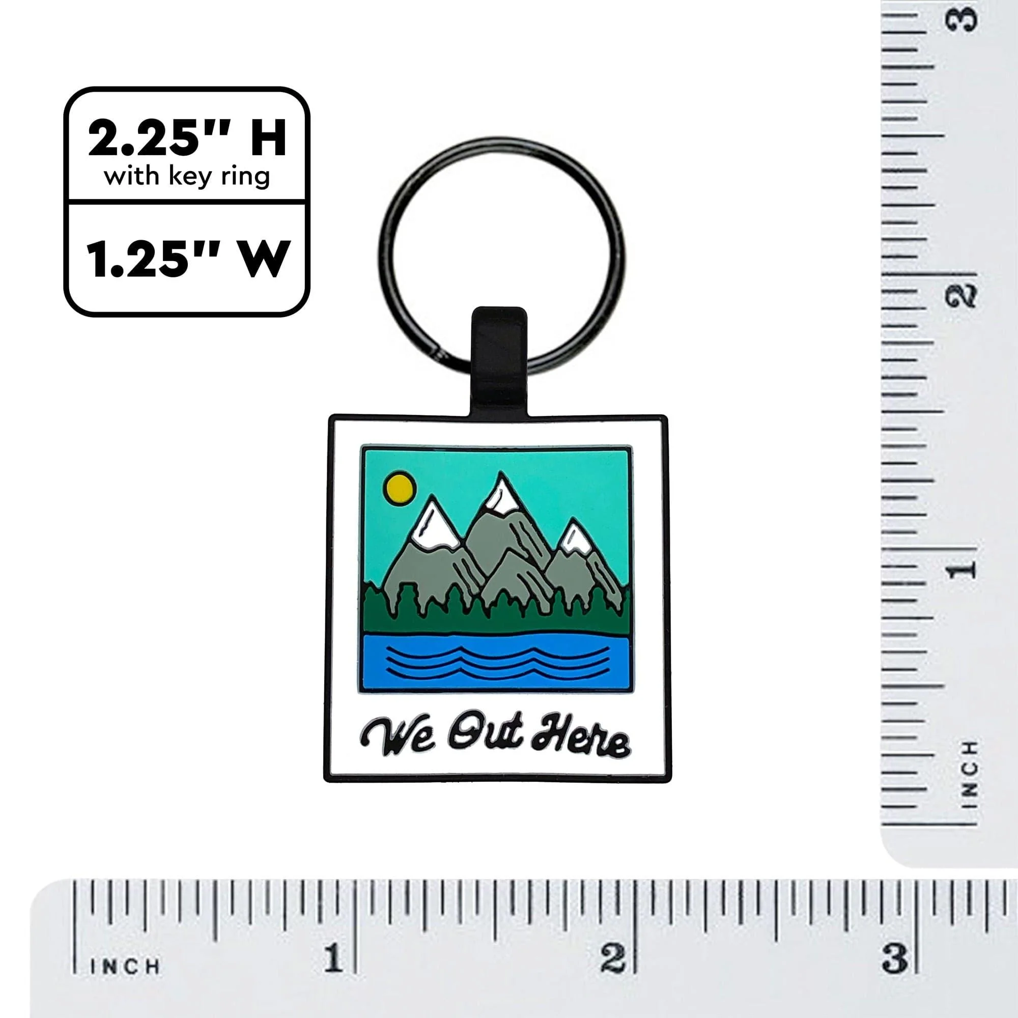 QR Code "We Out Here" Silicone Dog ID Tag - Image 5