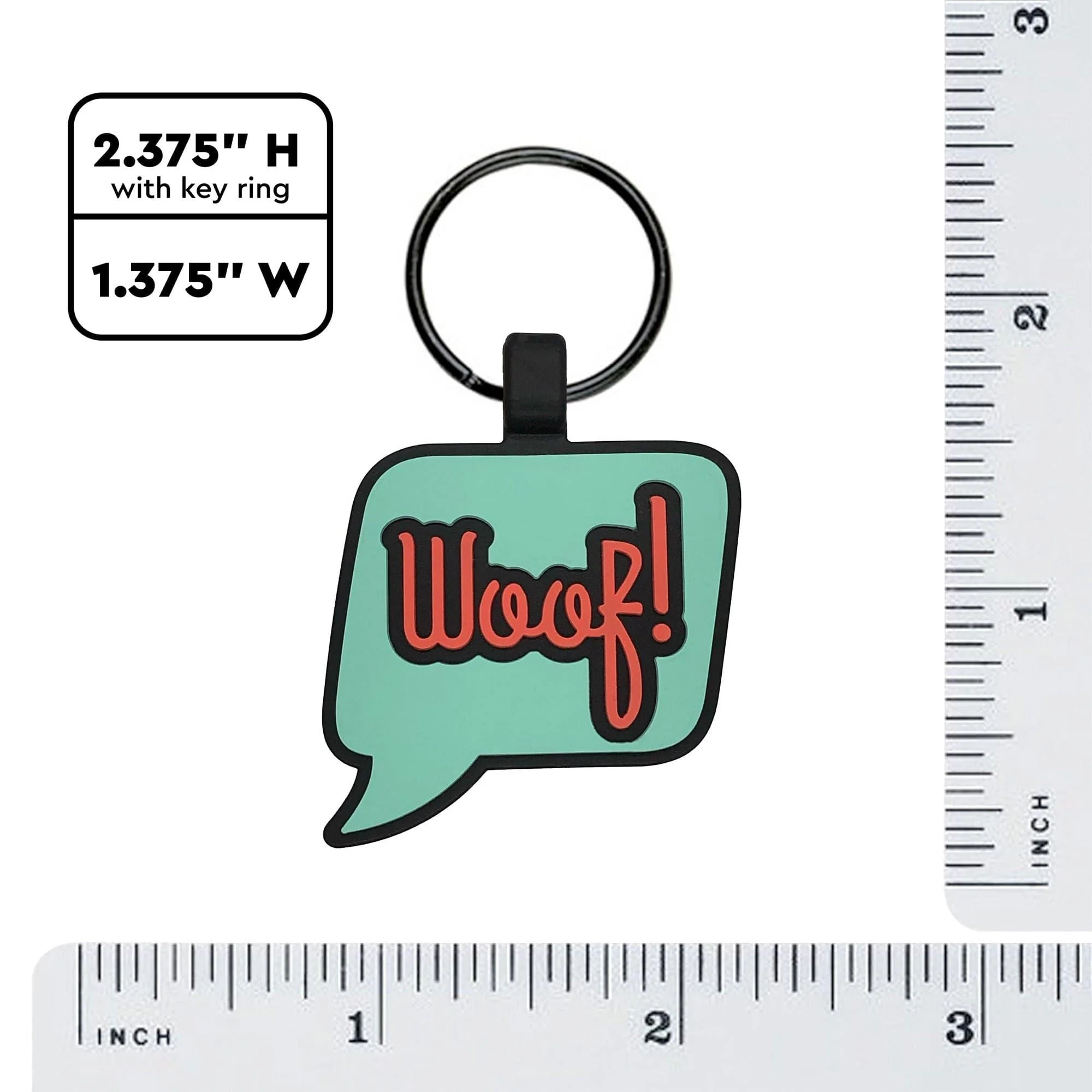 QR Code "Woof!" Silicone Tag - Image 5