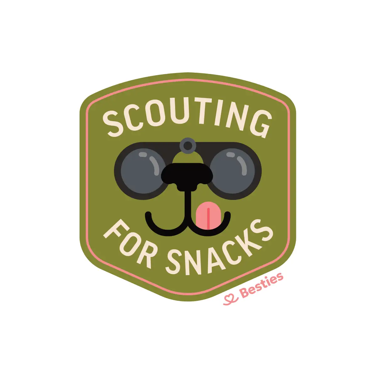 Scouting For Snacks Sticker