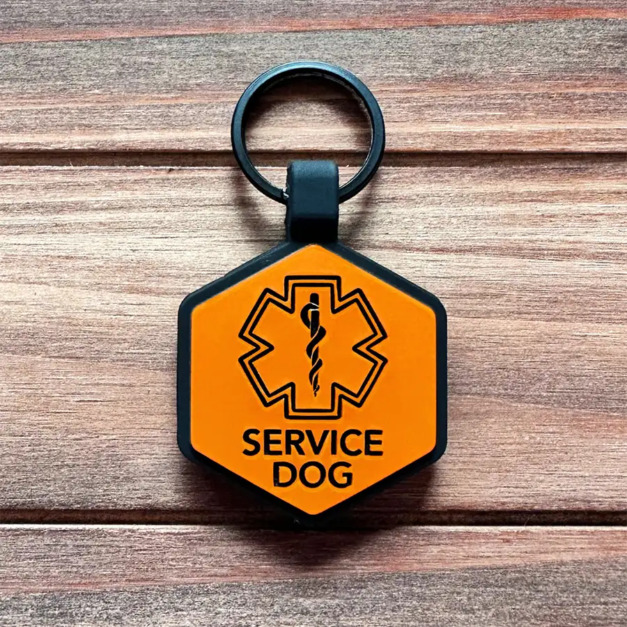 Service Dog Silicone Pet ID Tag - Image 3