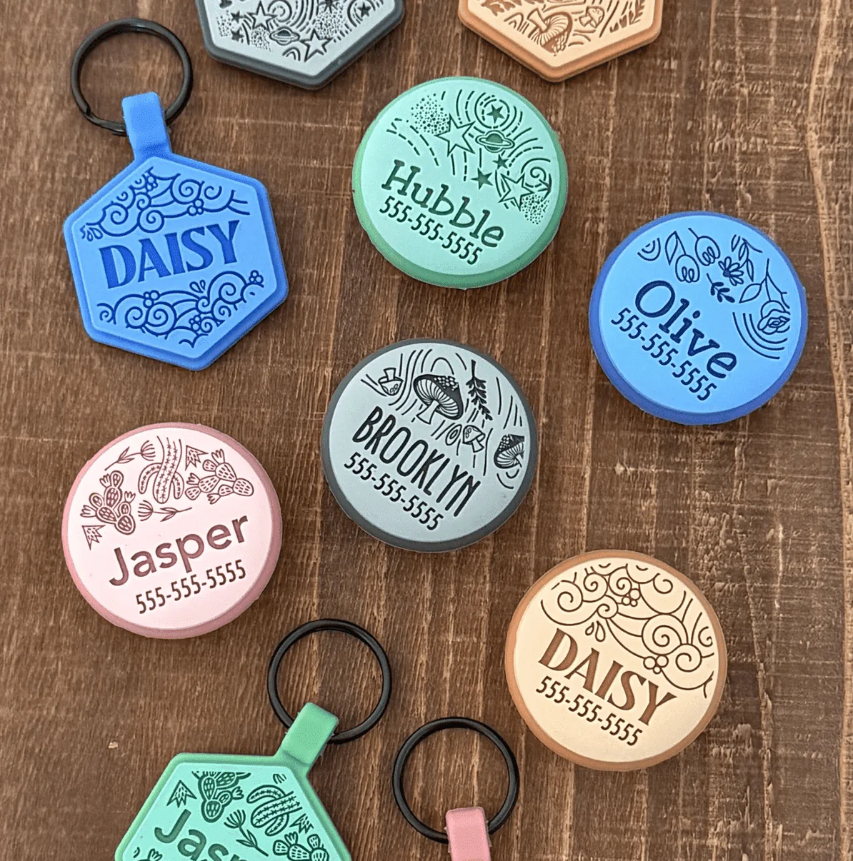 AirTag Holder Slide-On Silicone Pet ID Tag| Classic Name Tag - Image 8