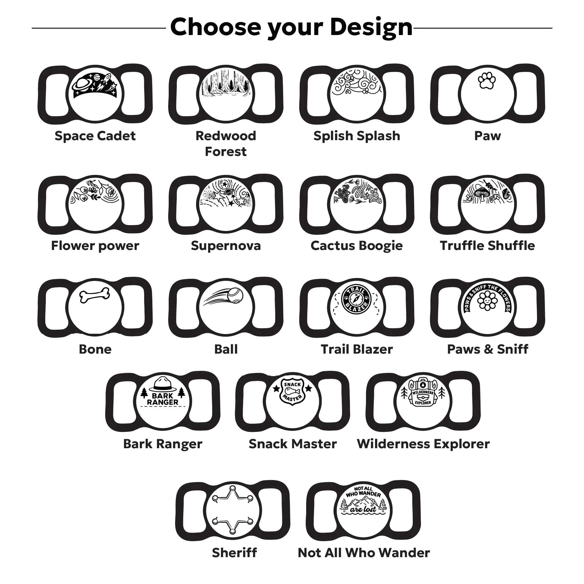 Slim Slide-On Silicone Pet ID Tag | Design Your Own - Image 4