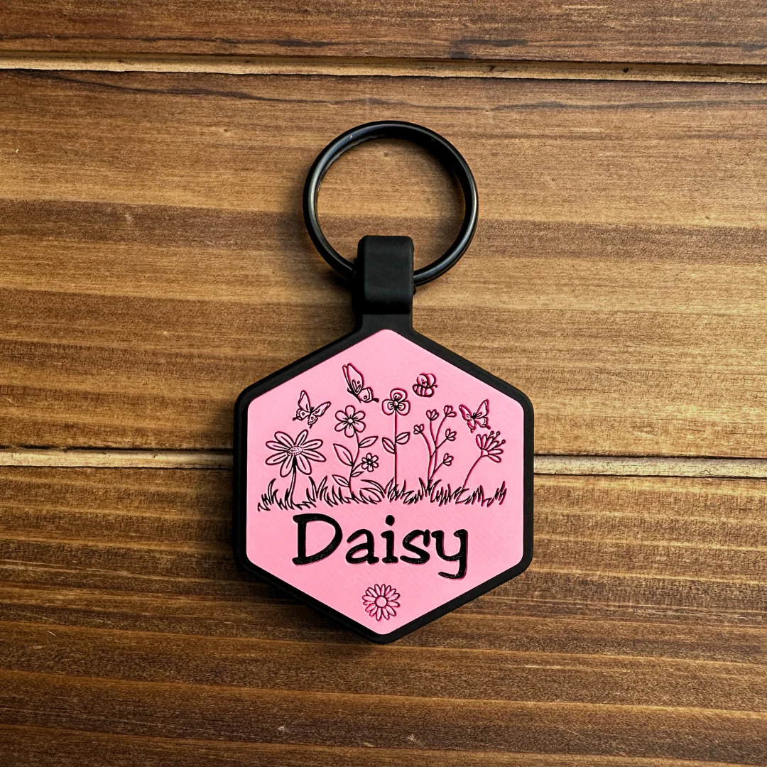 QR Code Superbloom Silicone ID Tag - Image 3