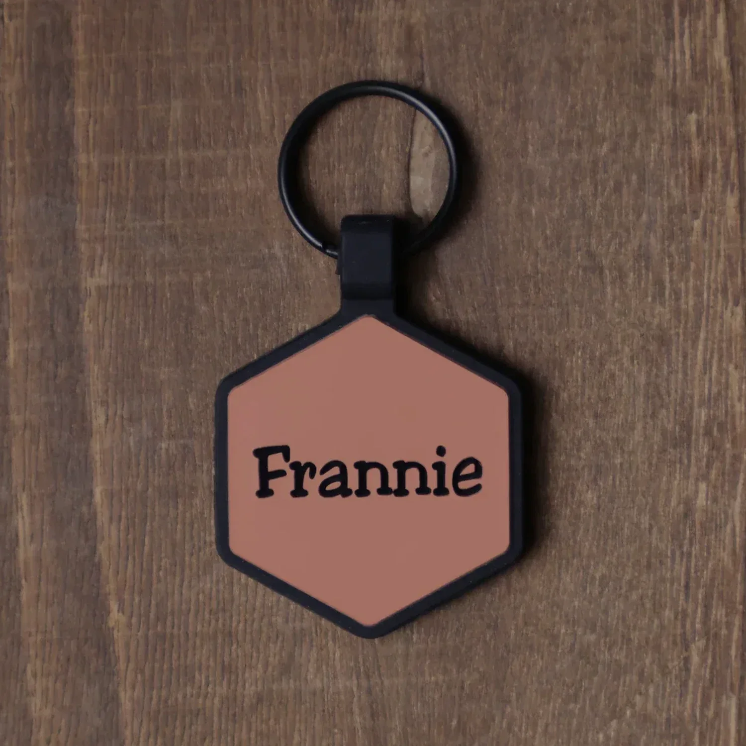 QR Code Terracotta Silicone ID Tag - Image 3