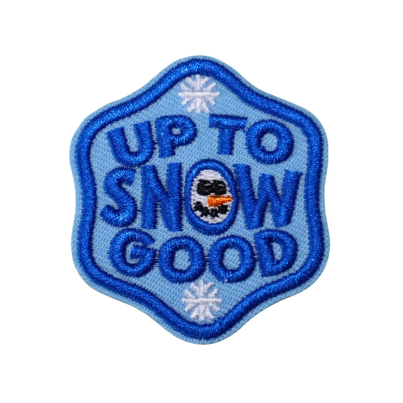 Up to Snow Good | Velcro or Iron-On Patch for Pets