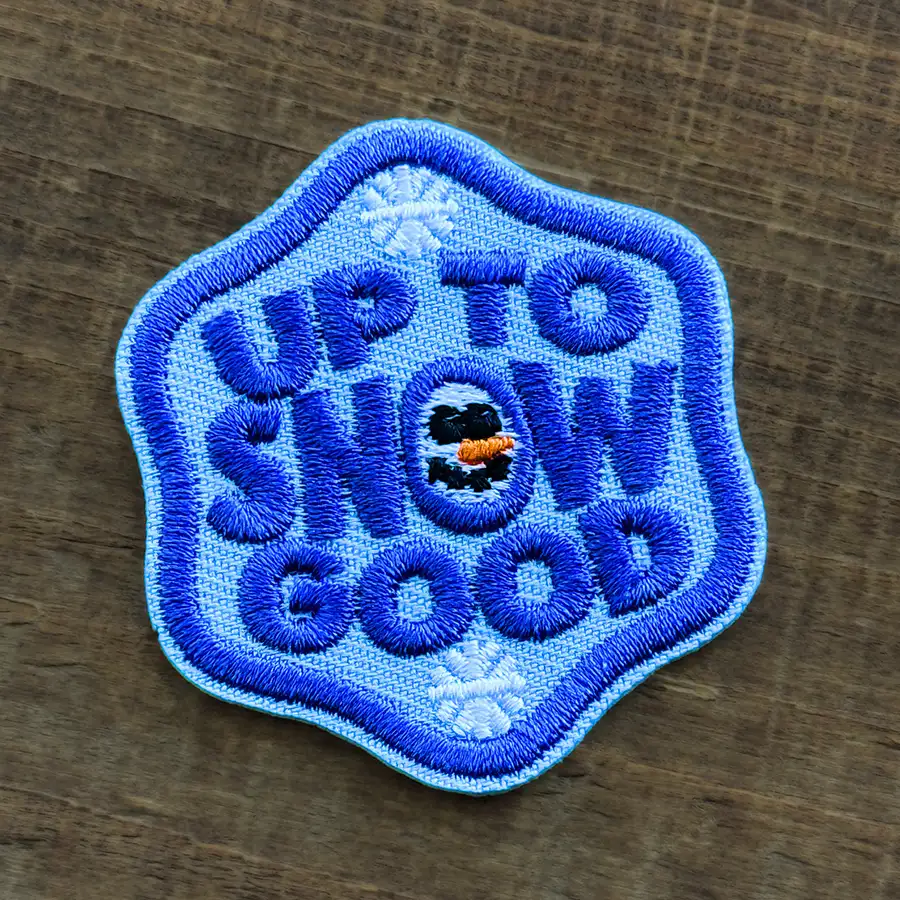 Up to Snow Good | Velcro or Iron-On Patch for Pets - Image 4