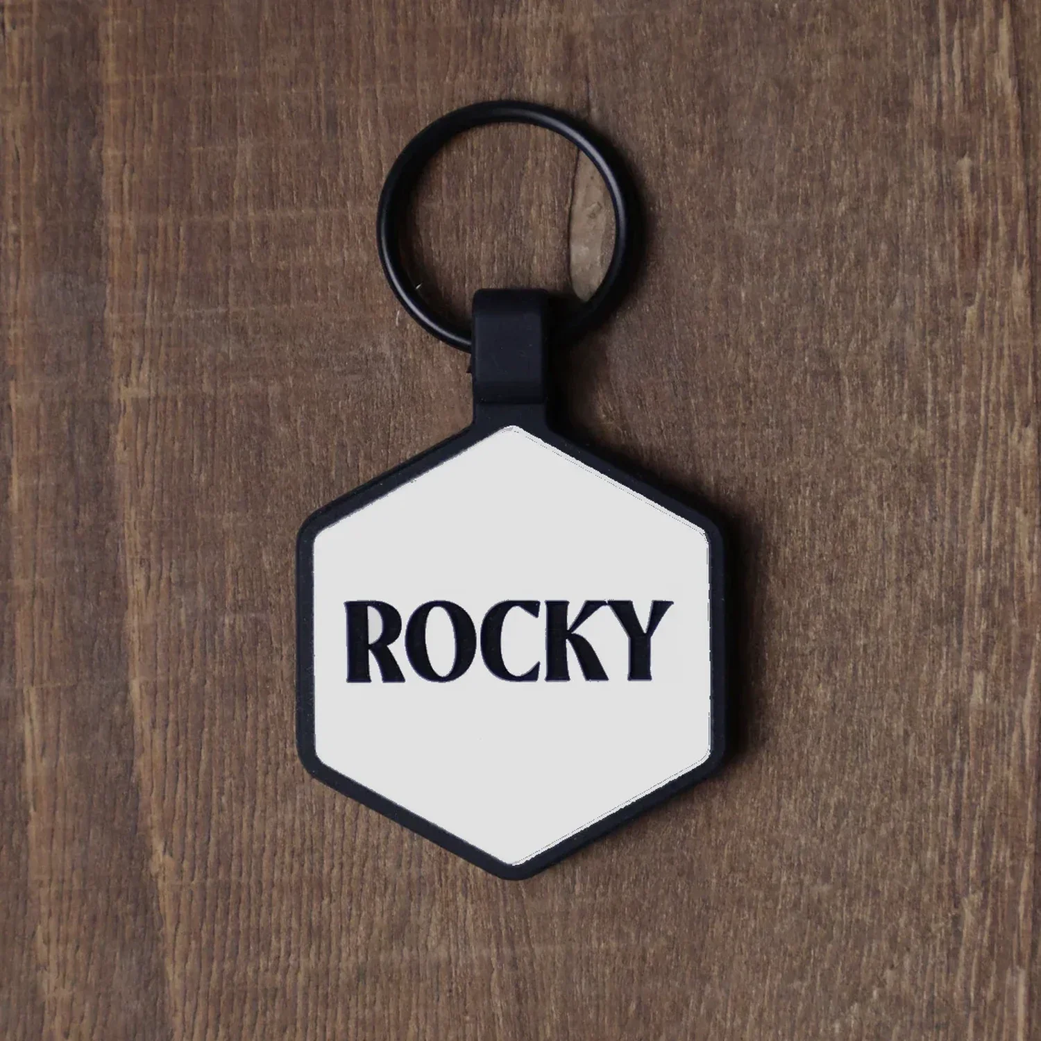 White Silicone ID Tag - Image 3