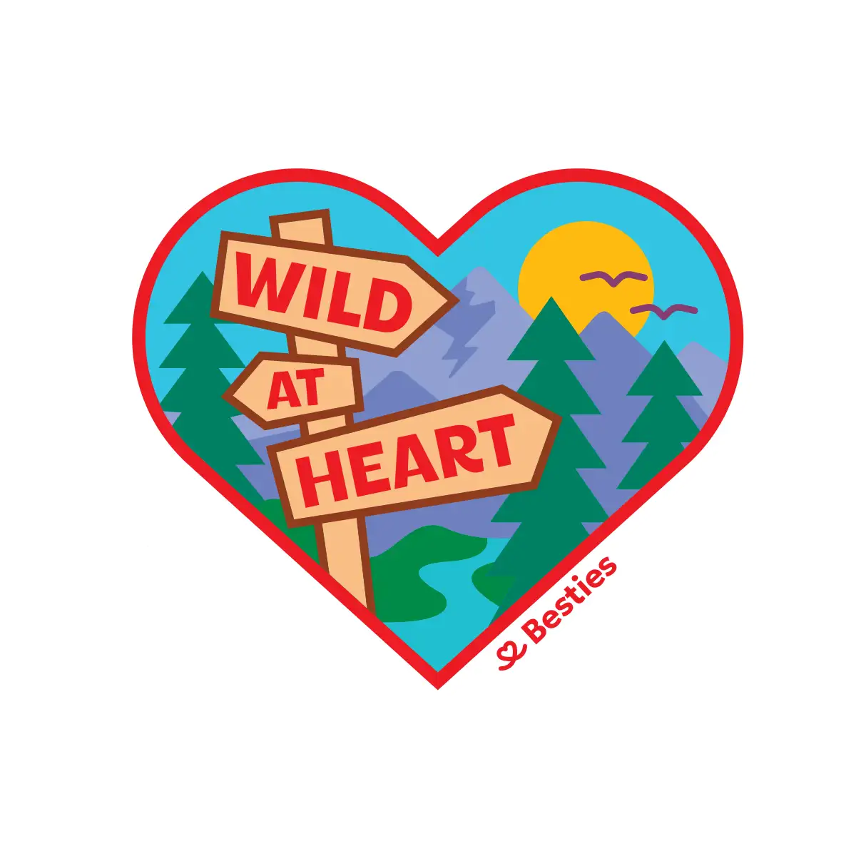 Wild At Heart Sticker