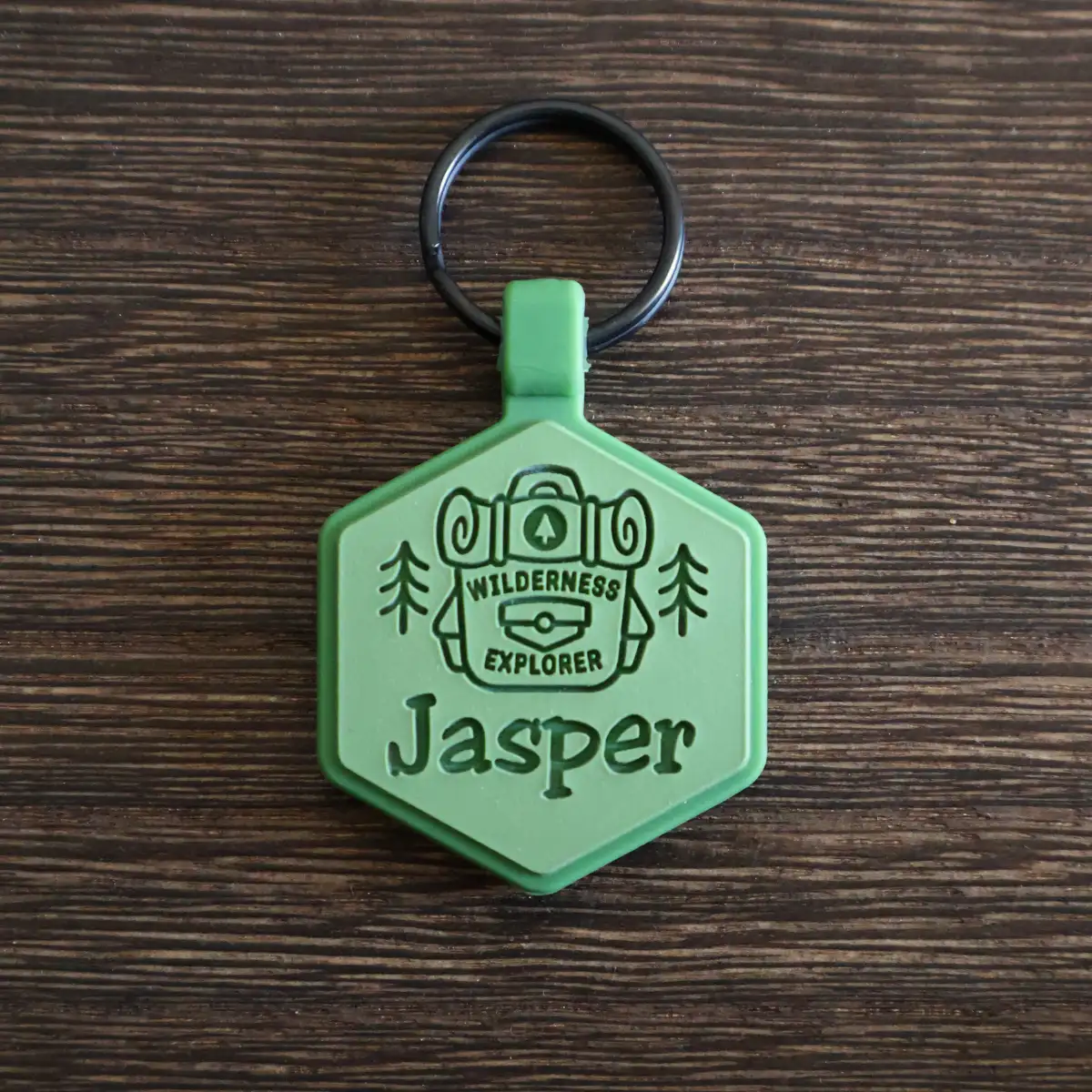 QR Code Wilderness Explorer Silicone ID Tag - Image 3